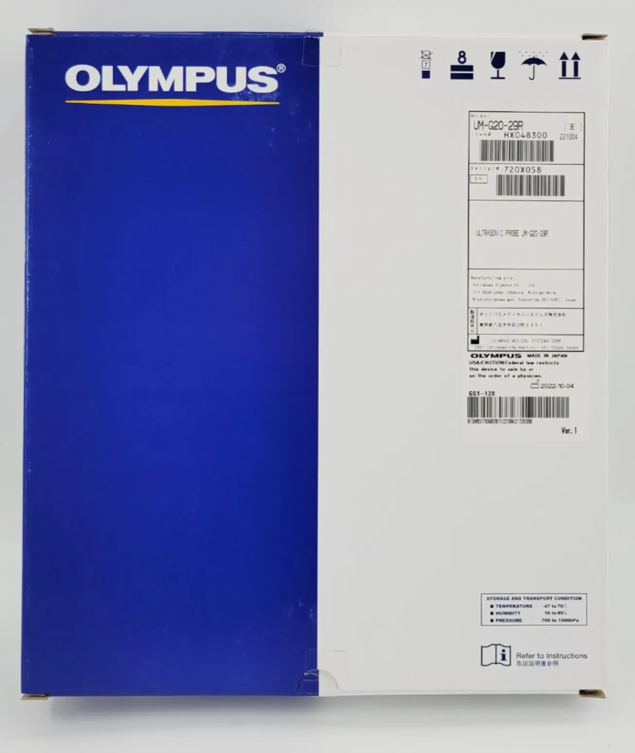 Olympus UM-G20-29R Ultrasonic Probe 360° Ultrasound View