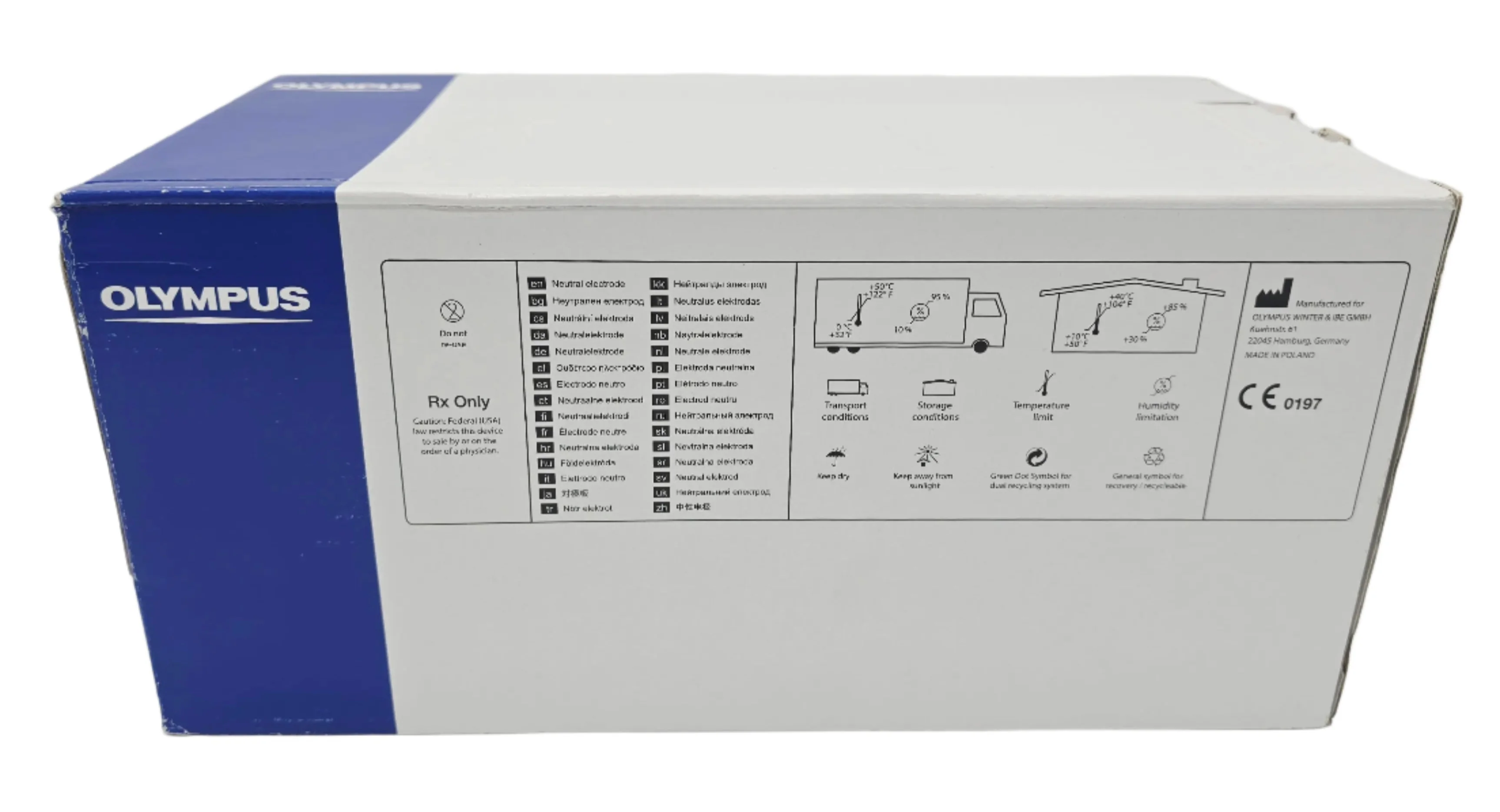 Olympus WA99514C Neutral Electrode for Adults with Cable Box/15 - Image 2