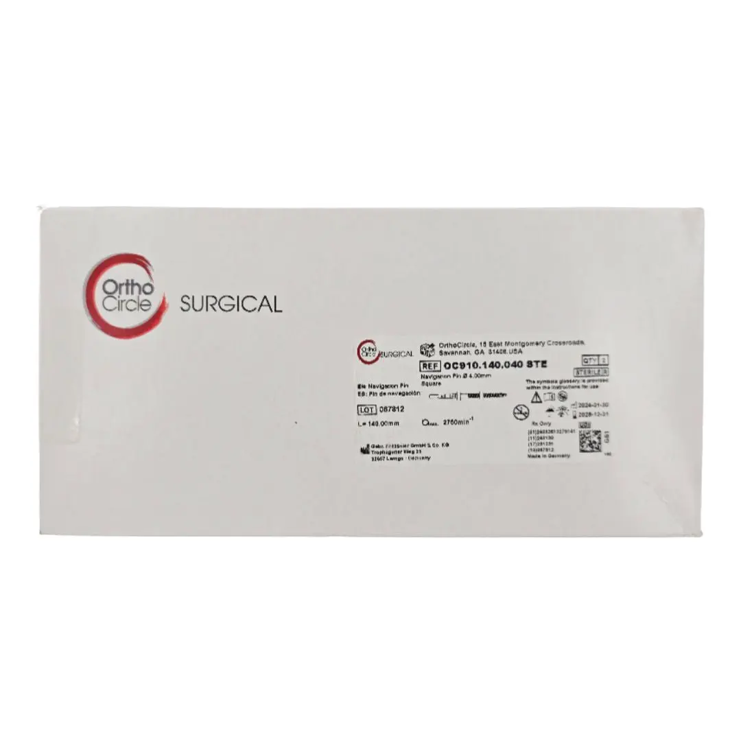 OrthoCircle OC910.140.040 STE Navigation Pin 4.00mm Square Guide Pin/Screw BX/2