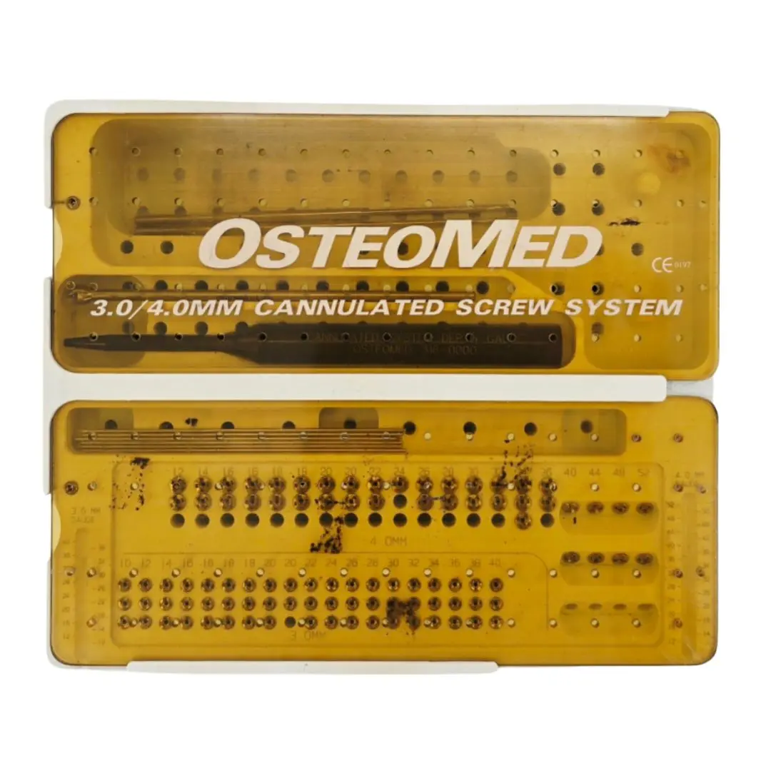 OsteoMed 3.0/4.0mm Cannulated Screw System Instrument Implant Set