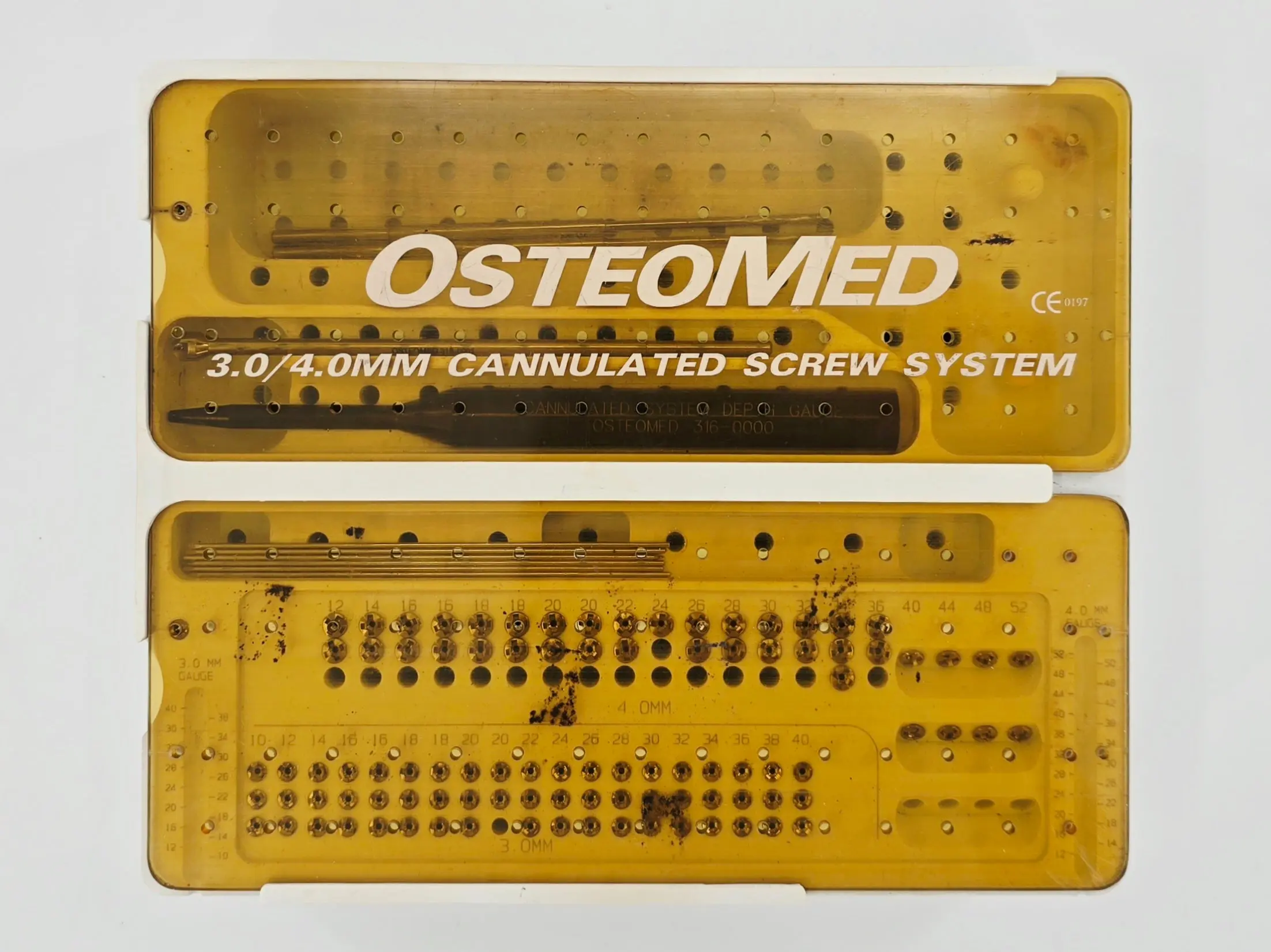 OsteoMed 3.0/4.0mm Cannulated Screw System Instrument Implant Set - Image 2