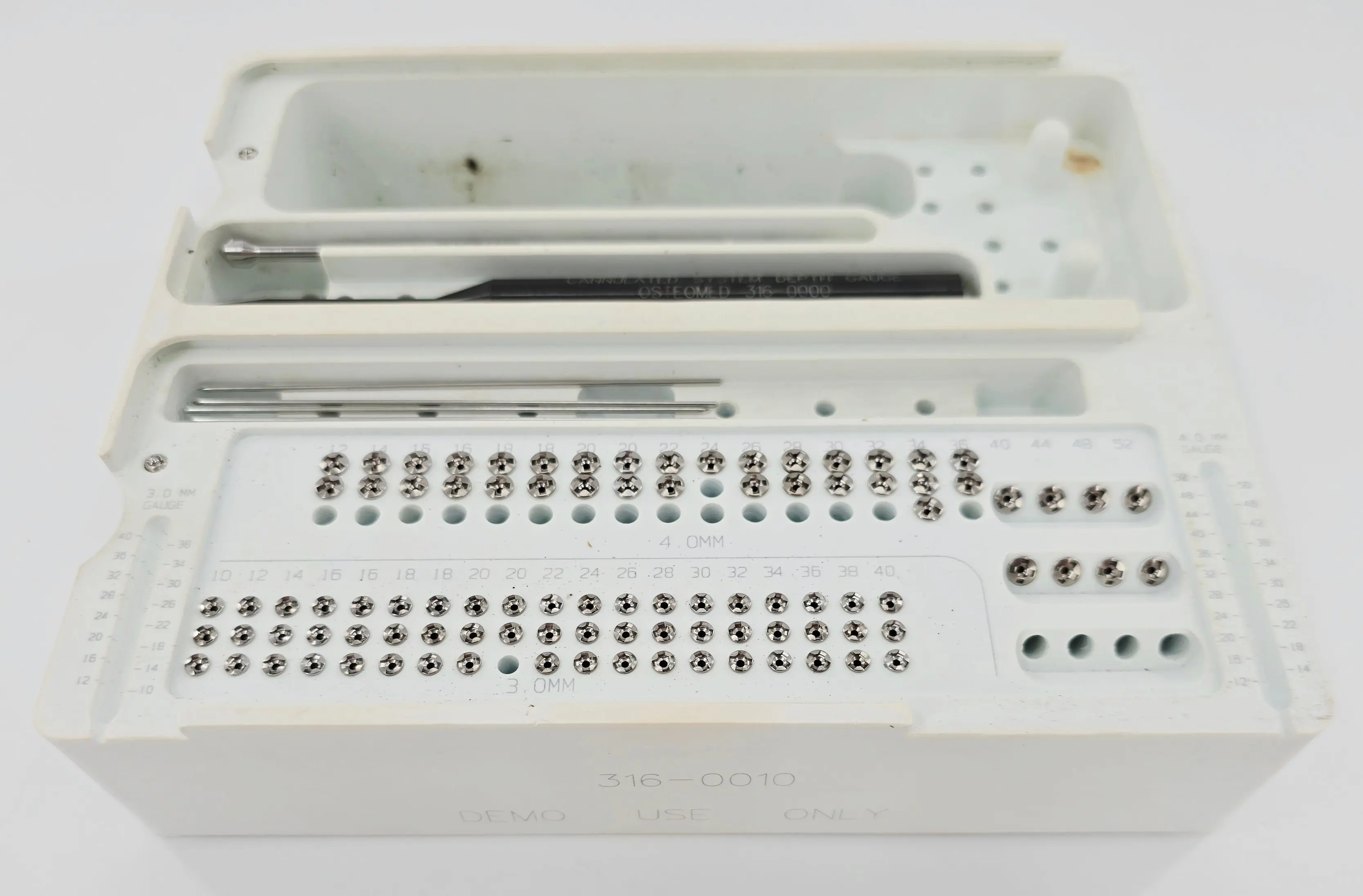 OsteoMed 3.0/4.0mm Cannulated Screw System Instrument Implant Set - Image 4
