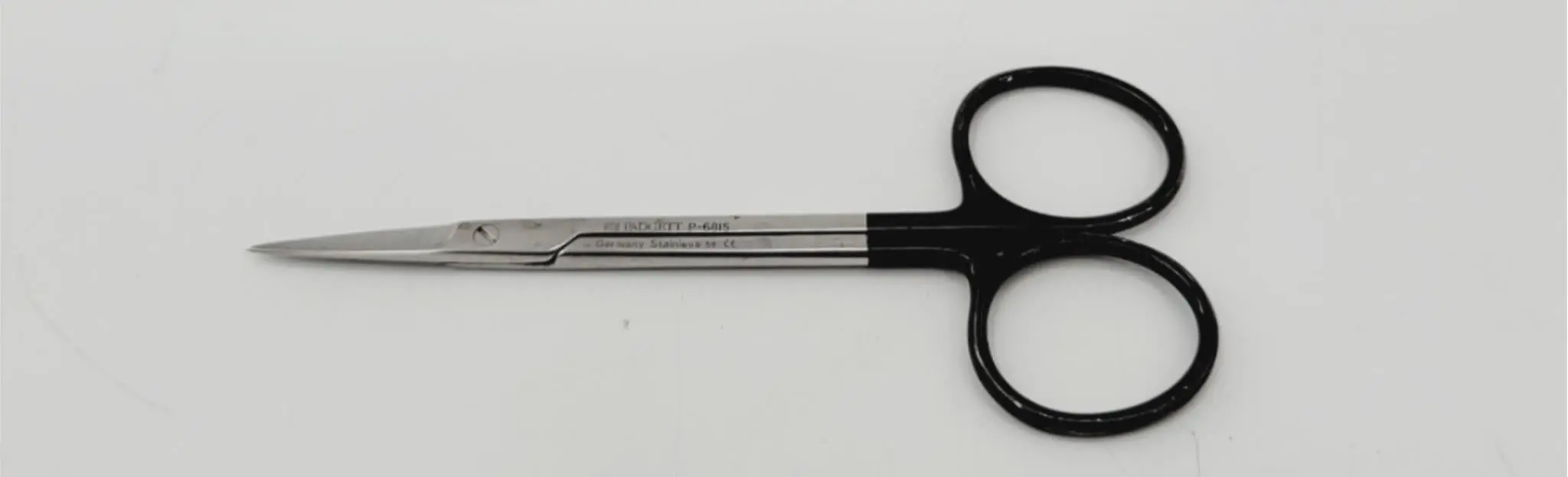 Padgett P-6815 Iris Tissue Scissor Supercut Straight 26.5mm Tip 4-1/2" - Image 2