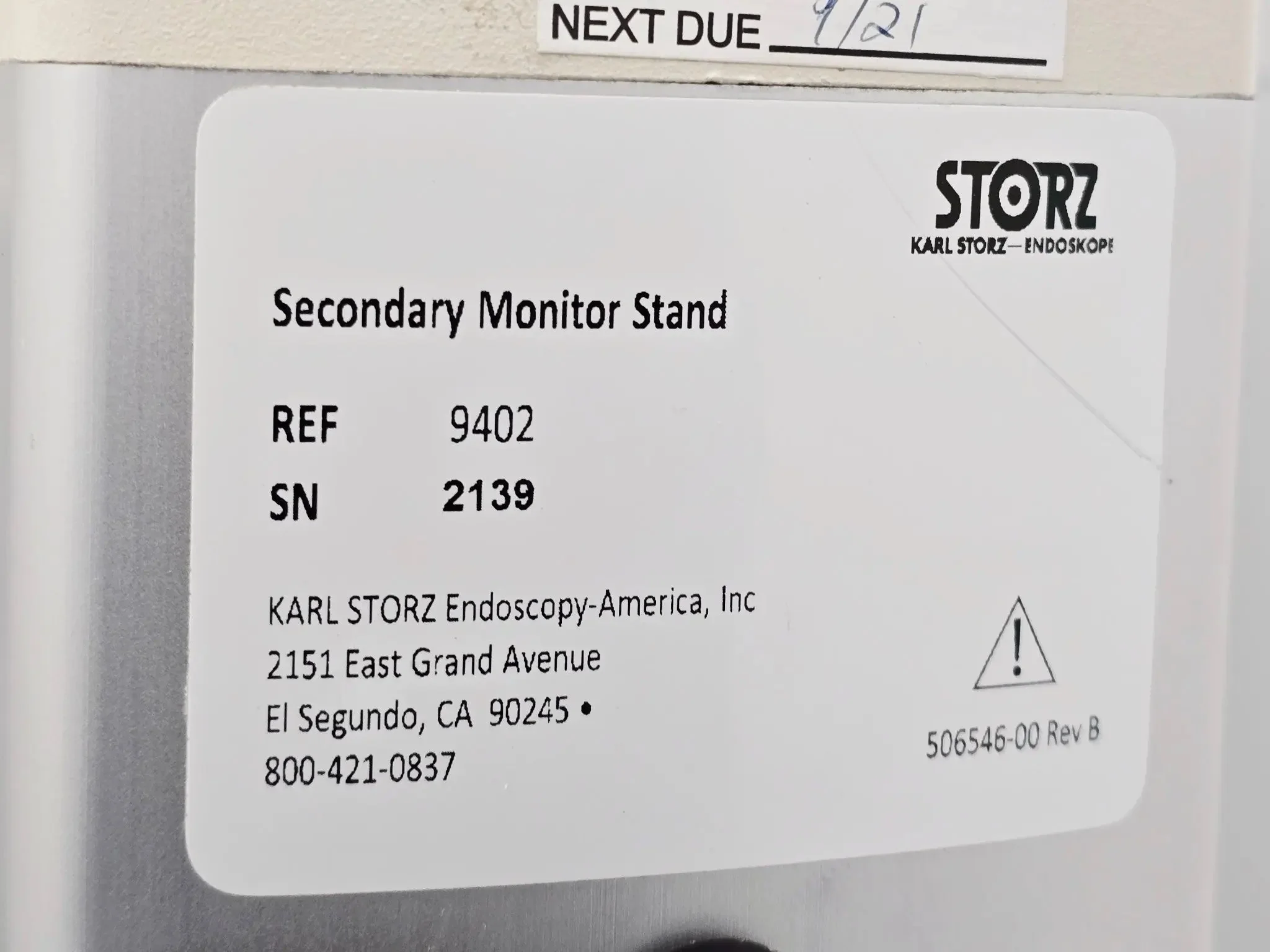 Panasonic EJ-MDA26UK Surgical Monitor + Karl Storz Secondary Monitor Stand 9402 - Image 7