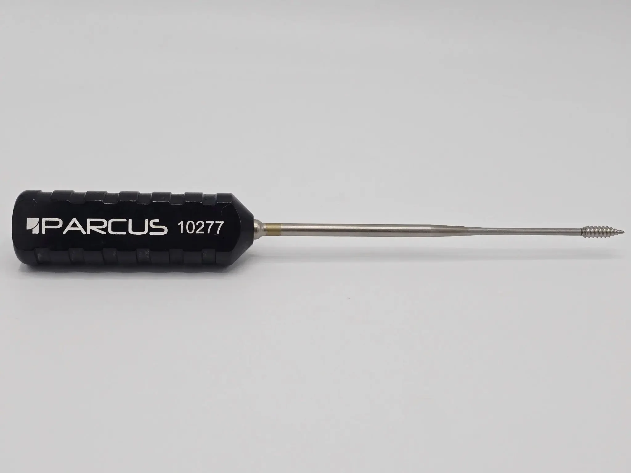 Parcus 10277 Tap 10.5in Black Handle Threaded Tip Orthopedic Instrument - Image 2
