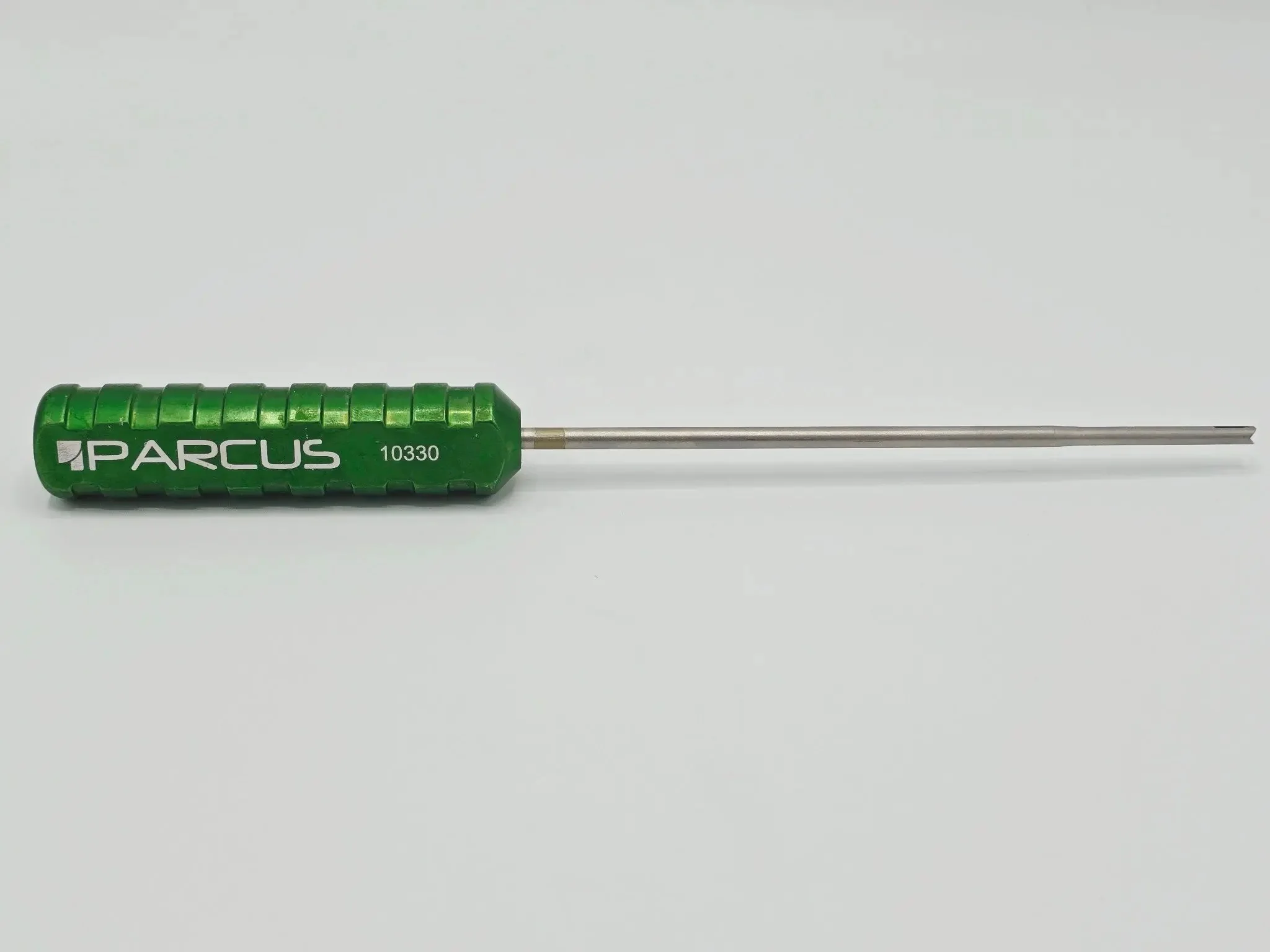 Parcus 10330 Suture Passing Guide 10in Green Handle Orthopedic Instrument - Image 3