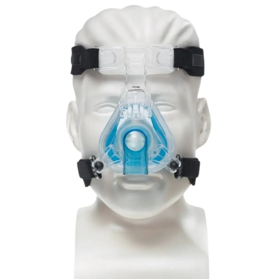 Philips 1070055 Respironics Comfort Gel Blue Nasal Mask w/ Head Gear Medium
