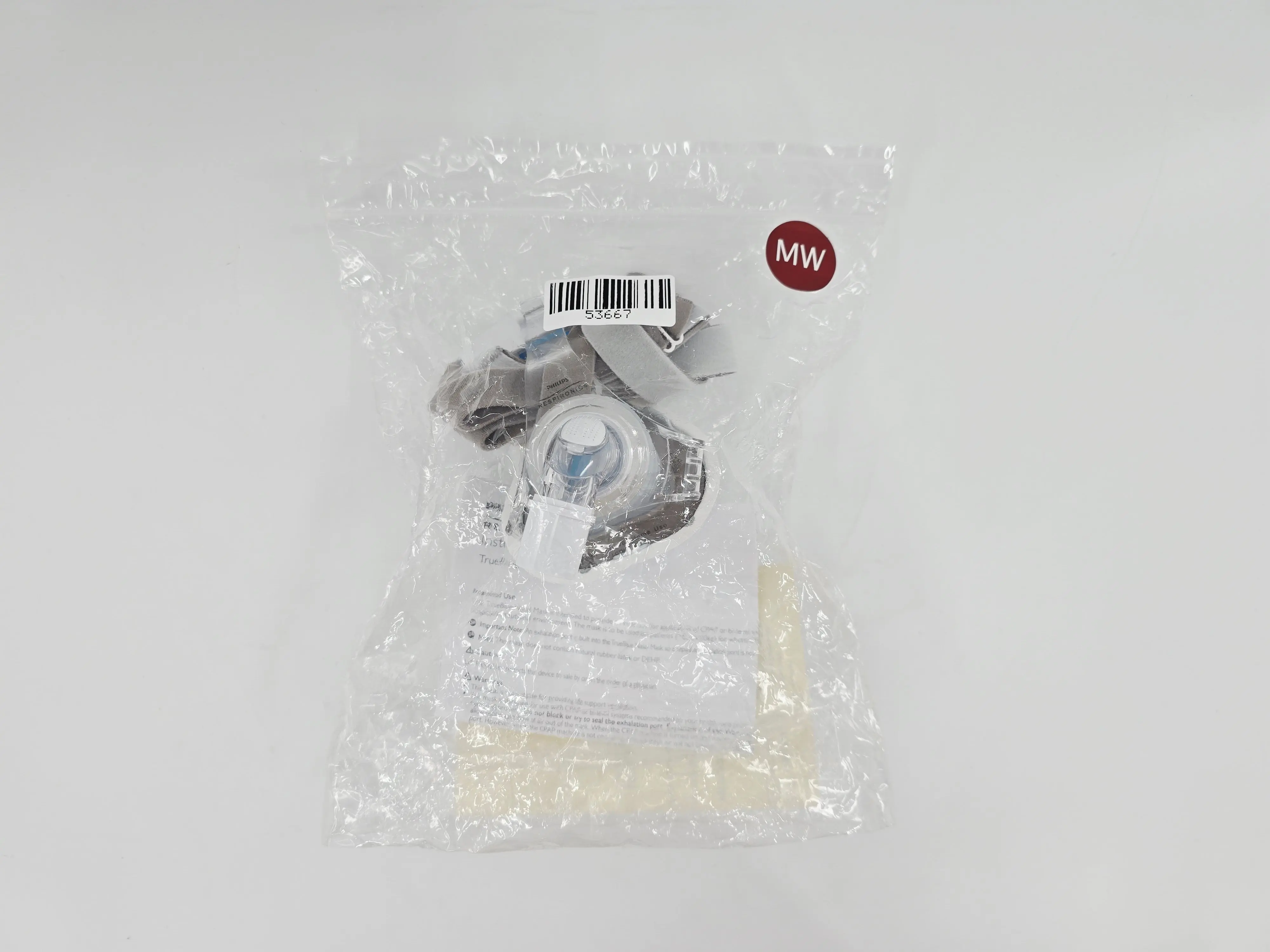Philips 1071814 Respironics TrueBlue Gel CPAP Nasal Mask w/ Headgear Medium Wide - Image 3