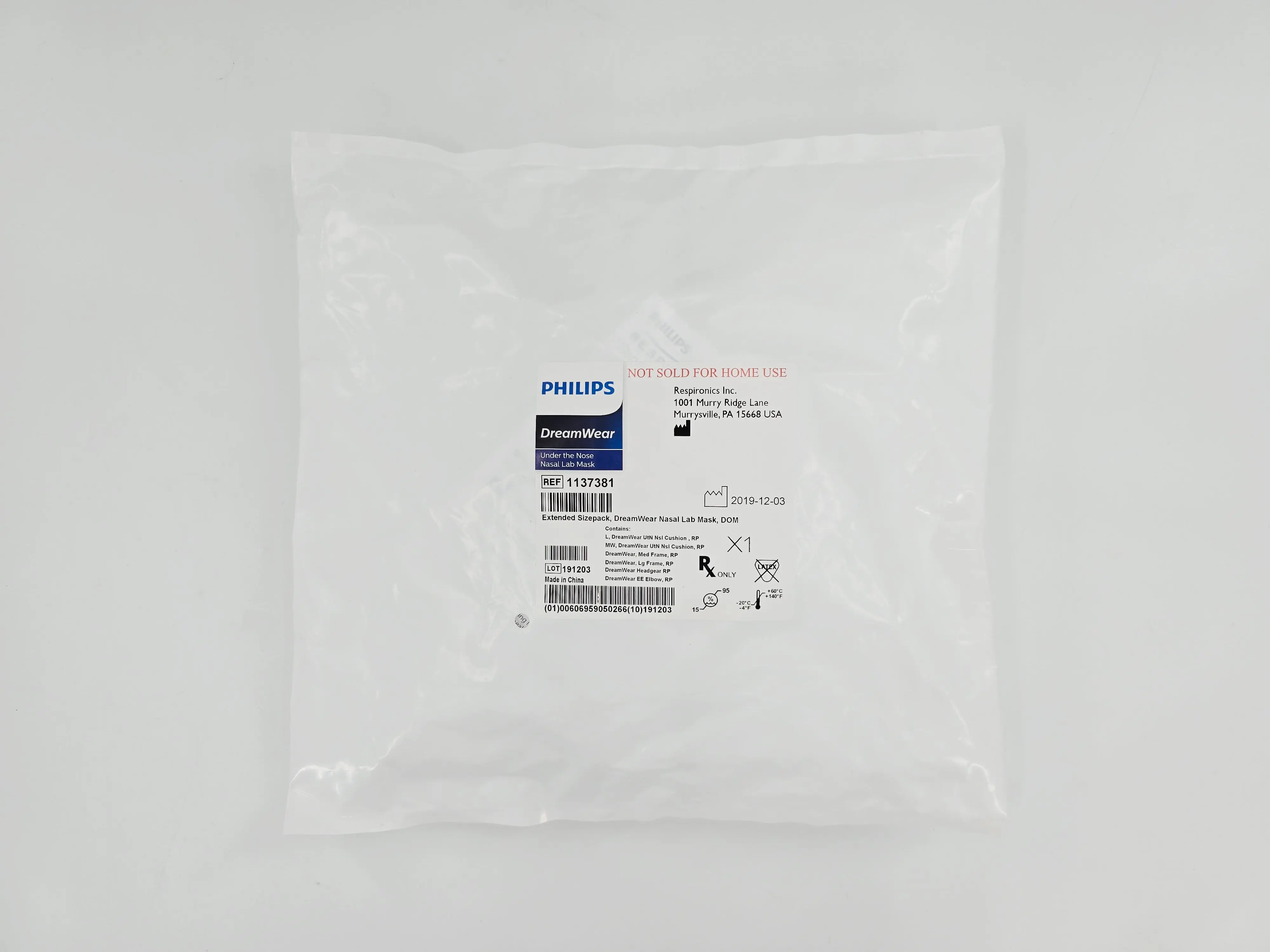 Philips 1137381 Respironics DreamWear Nasal Lab Mask Extended Sizepack - Image 2