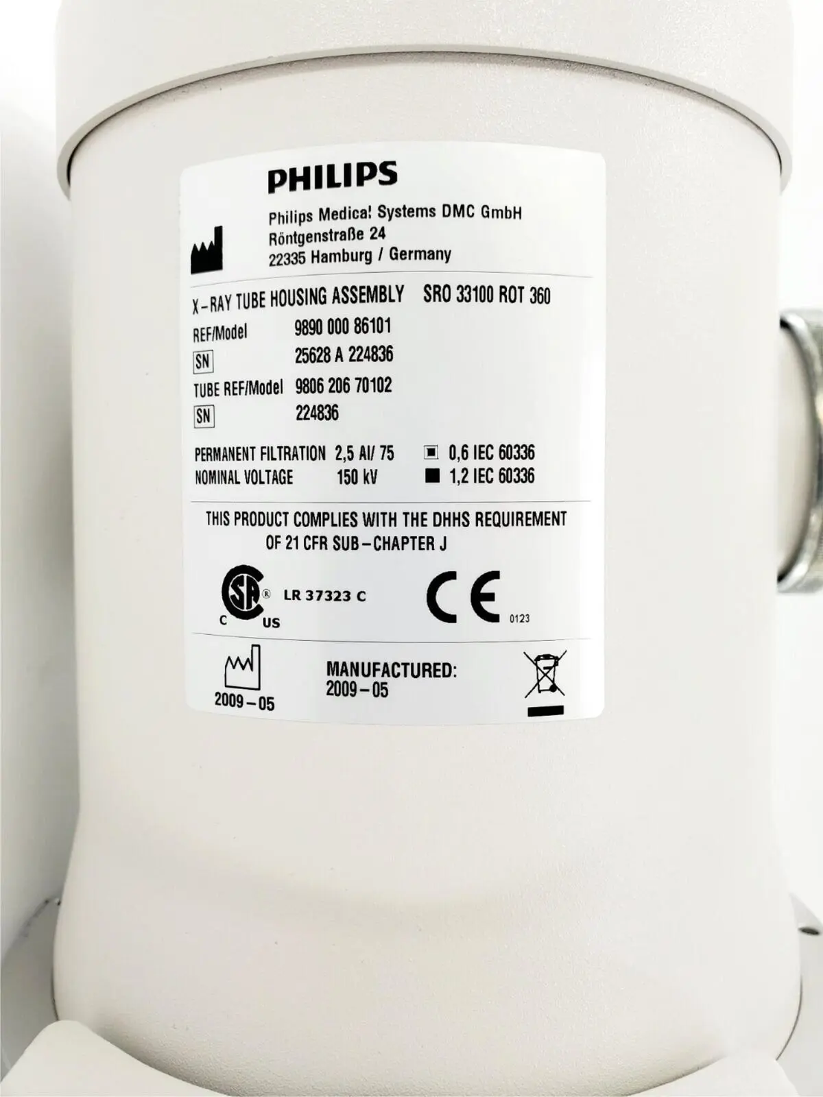Philips 9806-206-70102 X-Ray Tube Housing Assembly EasyDiagnost Eleva R/F Room - Image 4