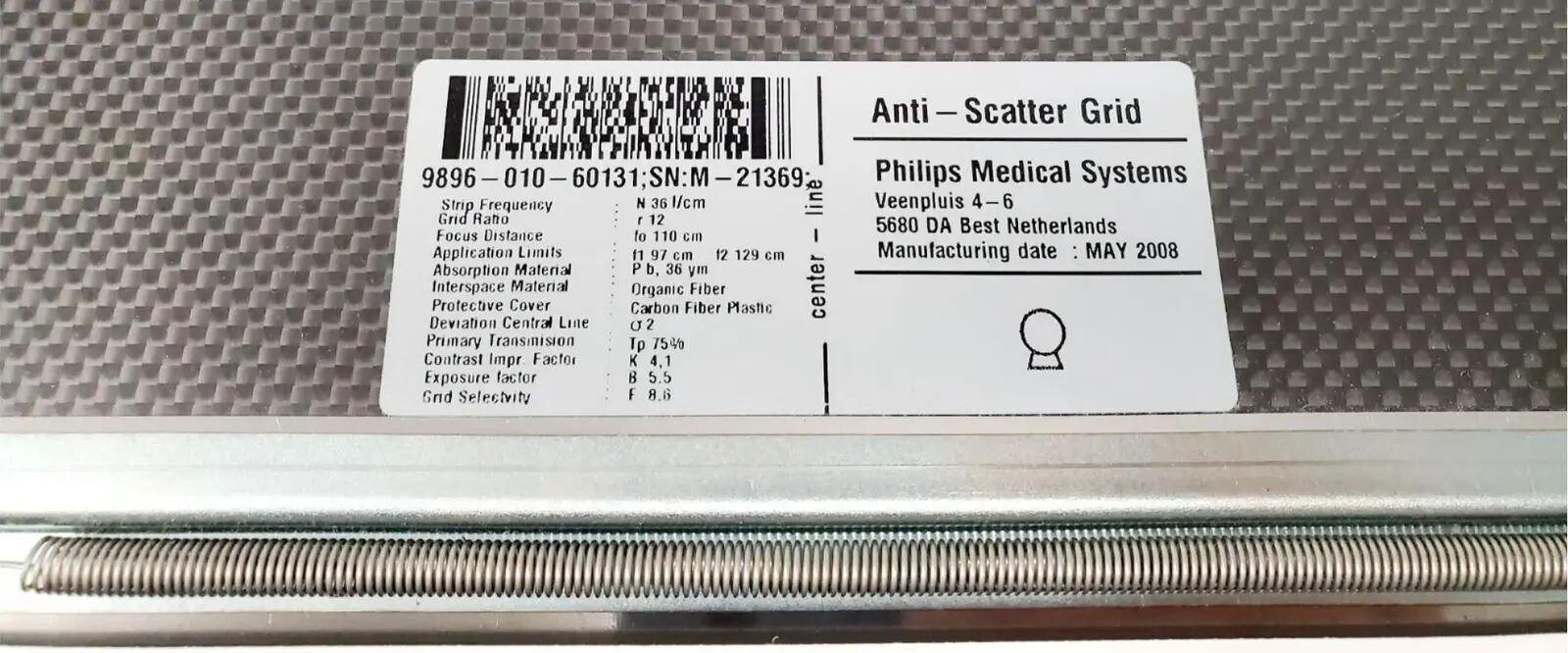 Philips 9896-010-60131 Trixell Pixium 4600 Detector Anti Scatter Grid OEM - Image 4