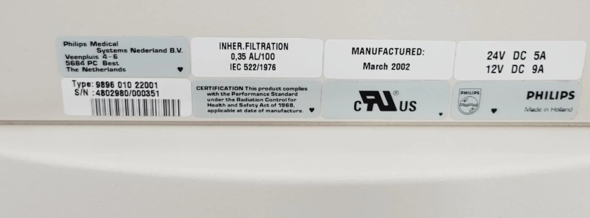 Philips 989601022001 Collimator DOM: 3-2002 - Image 5