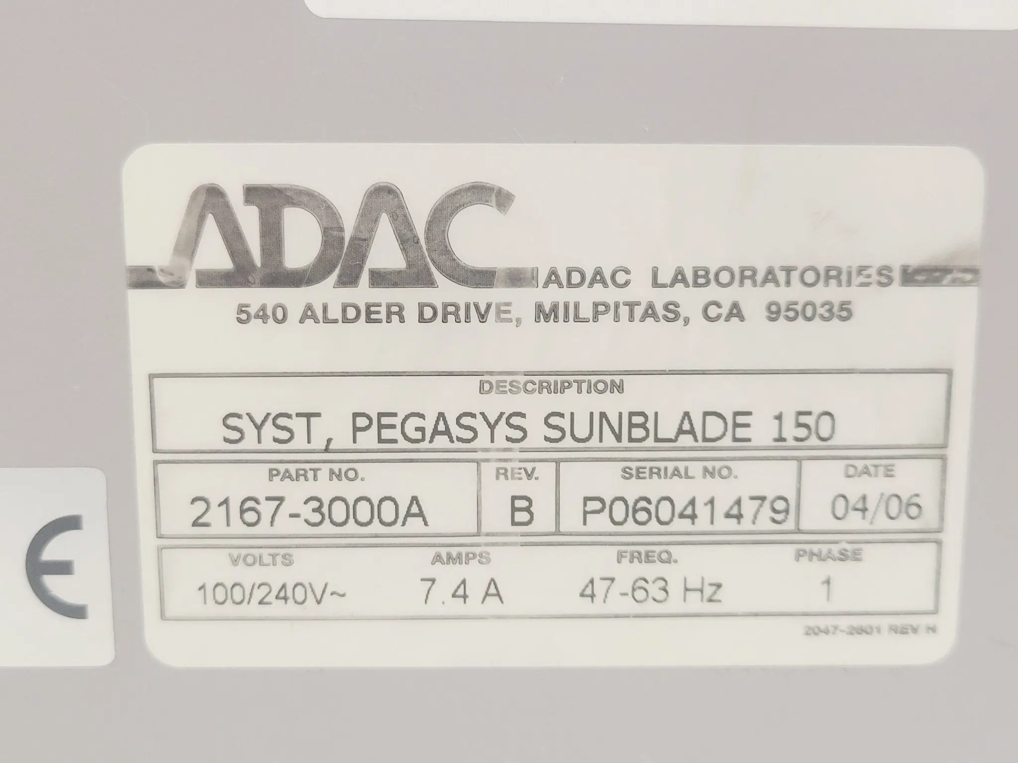 Philips ADAC Forte Camera 2167-3000A Sunblade 150 Pegasys System & Keyboard - Image 4