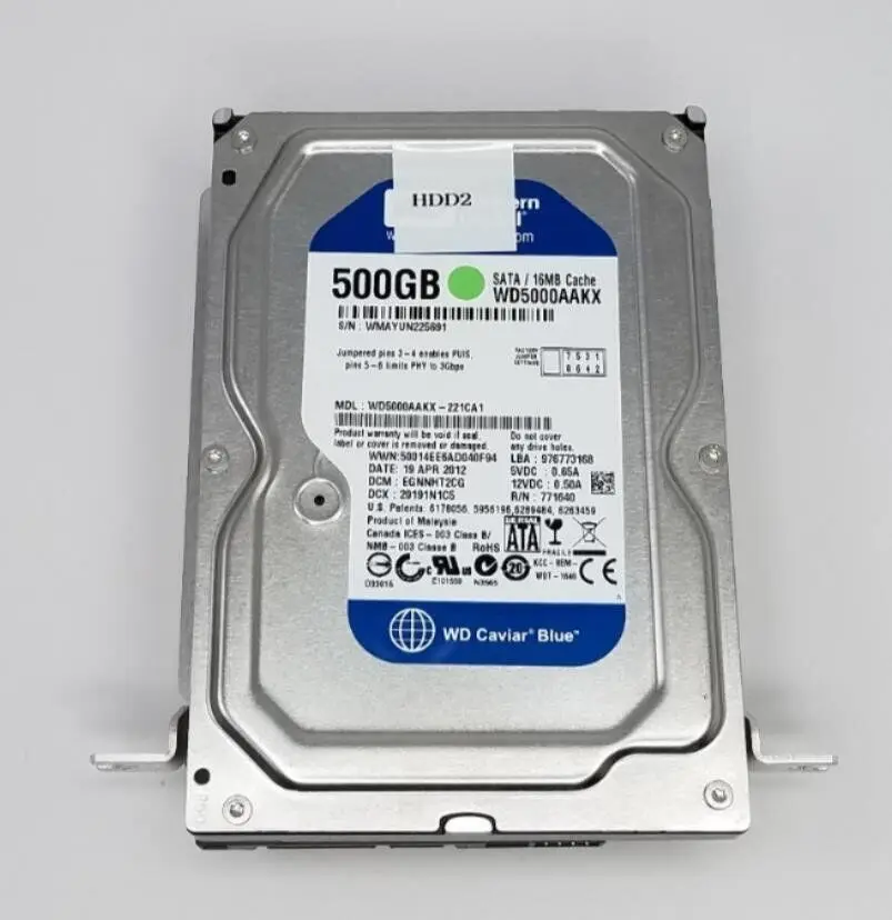 Philips IU22 Ultrasound Western Digital 500GB WD5000AAKX-221CA1 Hard Drive - Image 2