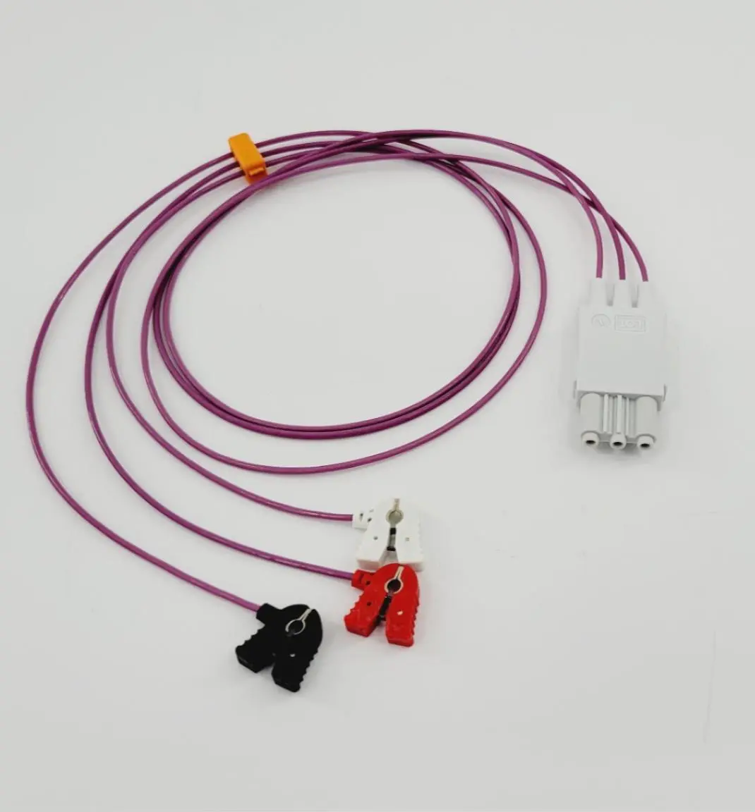 Philips M1624A Unshielded 3 Lead Mini Clip AAMI 0.7m Lead Set Grabber - Image 2