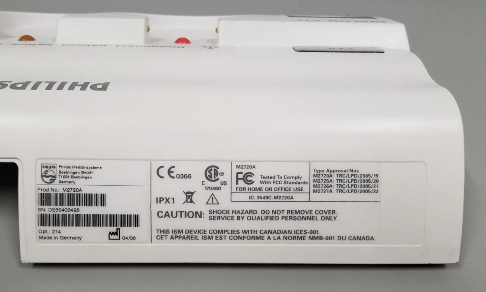 Philips M2720A Avalon CTS Base Station Bio Med Certified - Image 4