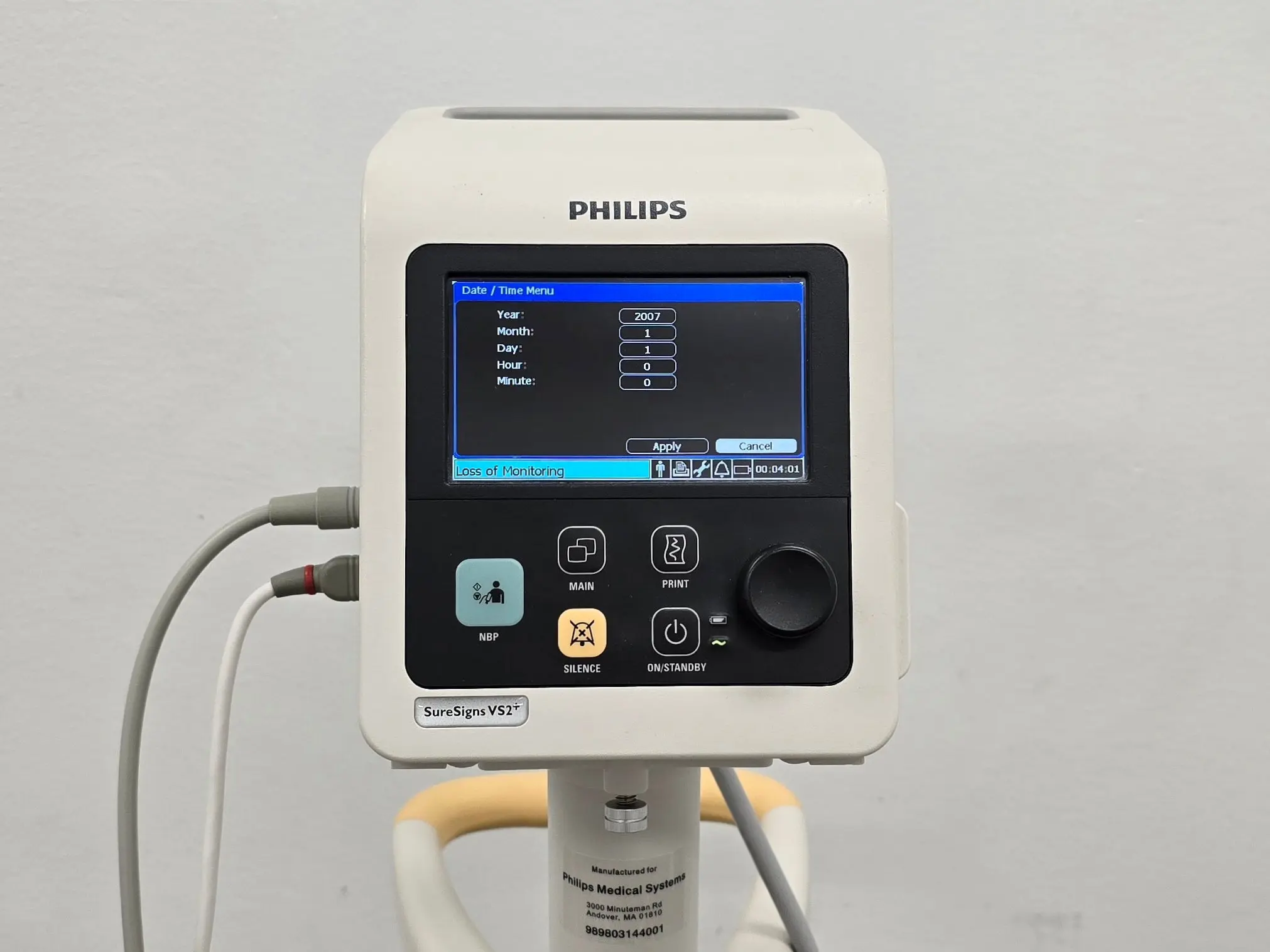 Philips SureSigns VS2+ Vital Signs Monitor w/ NBP SpO2 Temp 863278 S/W: B.01.86 - Image 4