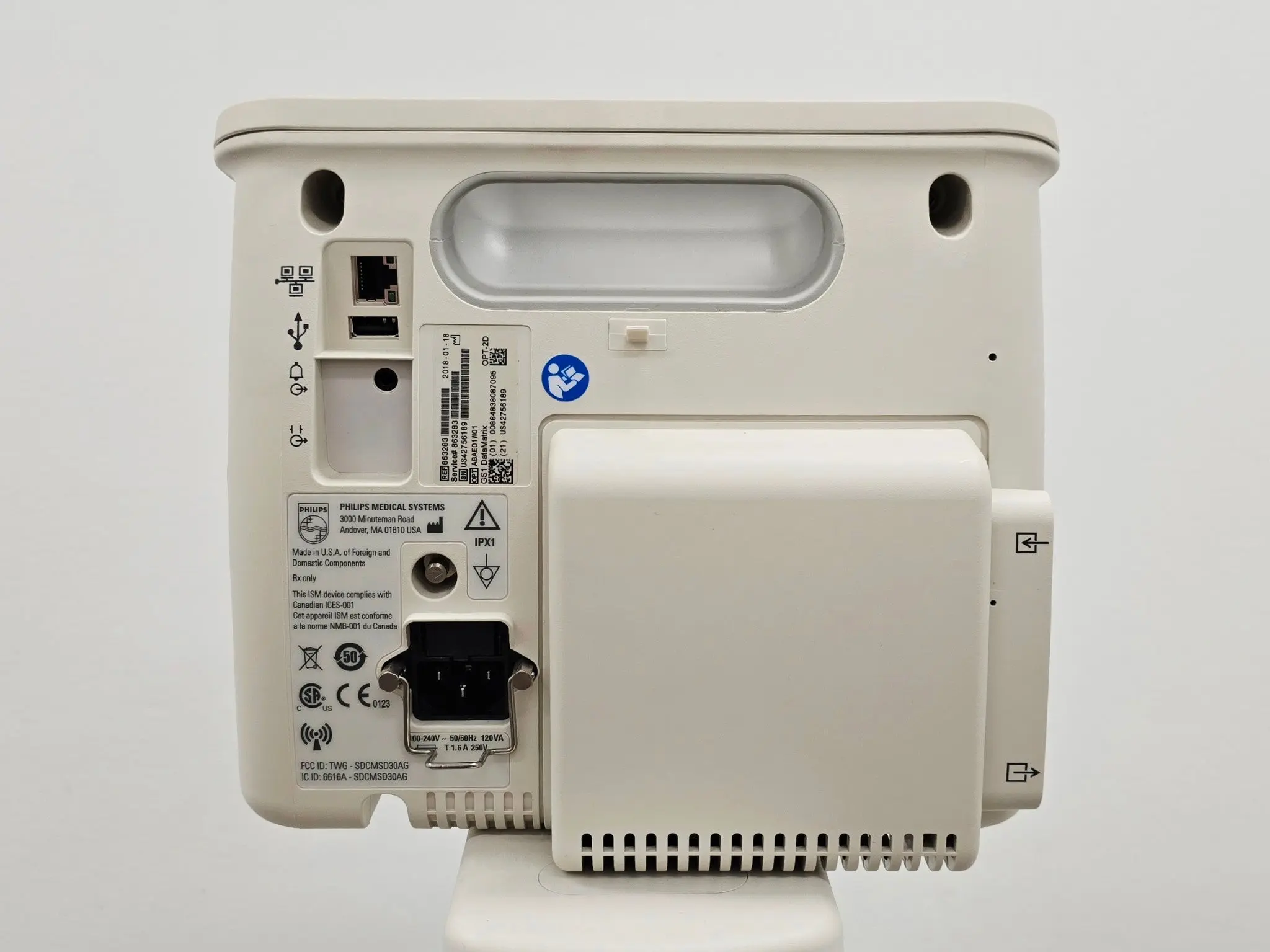 Philips SureSigns VS4 Vital Signs Monitor w/ NBP SpO2 Temp 863283 S/W: A.07.33 - Image 8