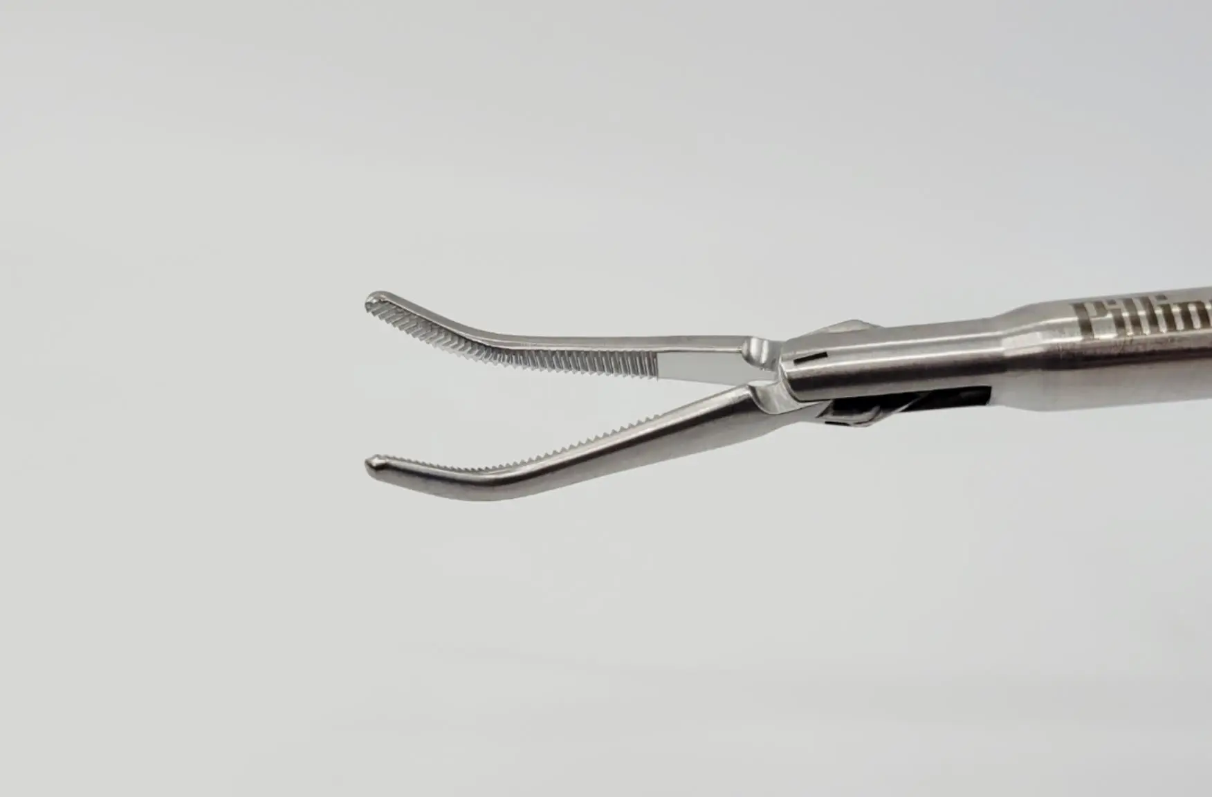 Pilling 211245A Landreneau Lawrence Fine Forceps 45° Curve 15-3/8" - Image 2
