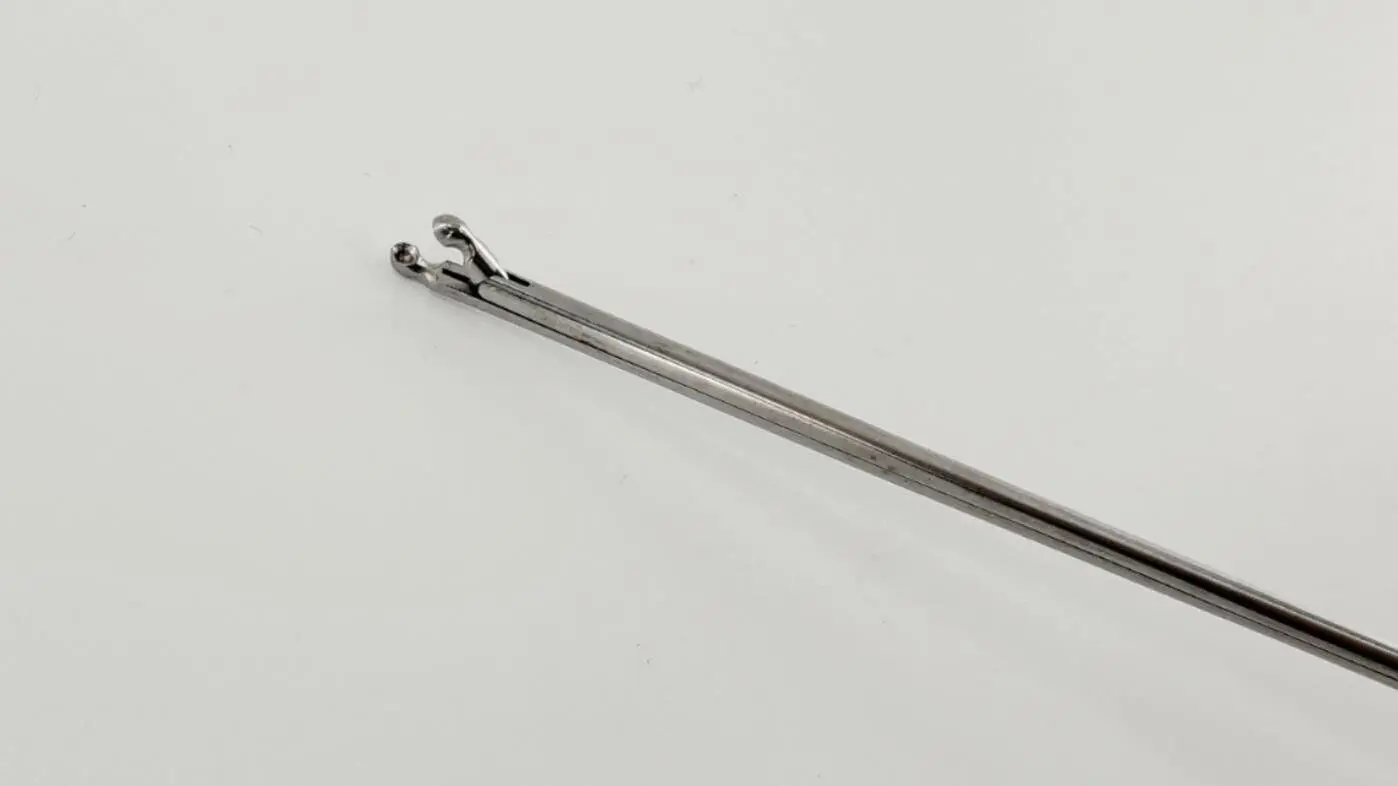 Pilling 50-5113 Sam Roberts Laryngeal Cup Forceps 2mm Straight 22" - Image 3
