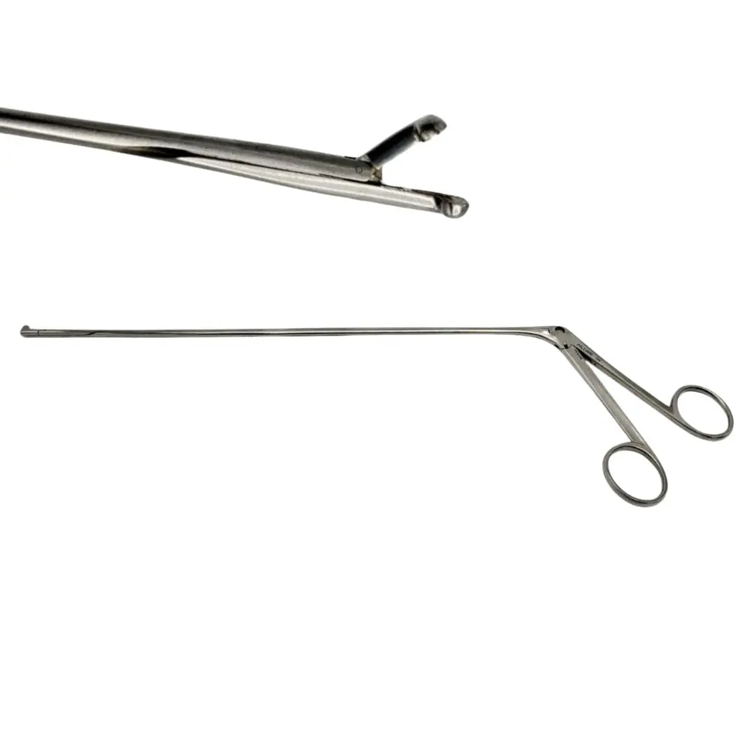 Pilling 50-5196 Lore Subglottic Specimen Tissue Forceps Angled 90° Upward 14"