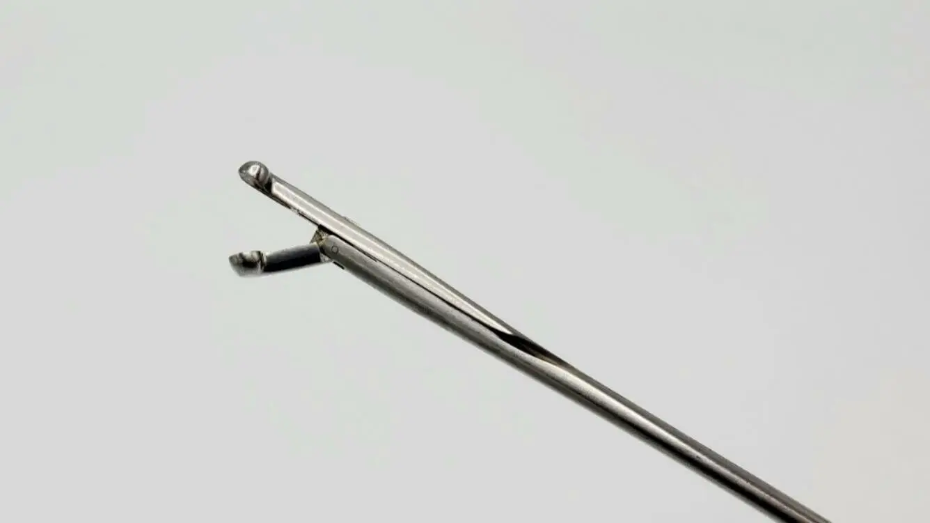 Pilling 50-5196 Lore Subglottic Specimen Tissue Forceps Angled 90° Upward 14" - Image 3