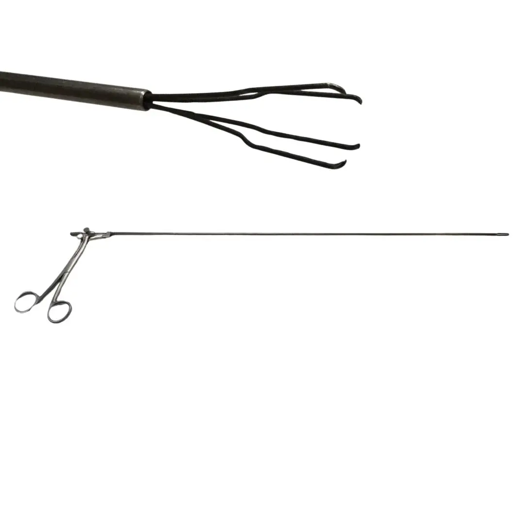 Pilling 506152 ENT Gordon Bead Straight Grasping Forceps 19 5/8"