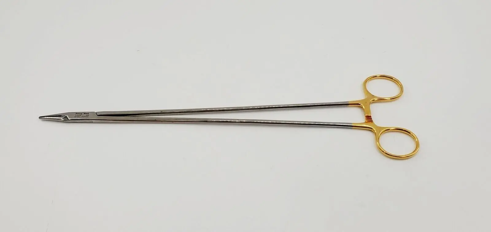 Pilling 510430 Crile Wood Needle Holder TC 19.3 x 2.3mm Jaw 12-1/4" - Image 2