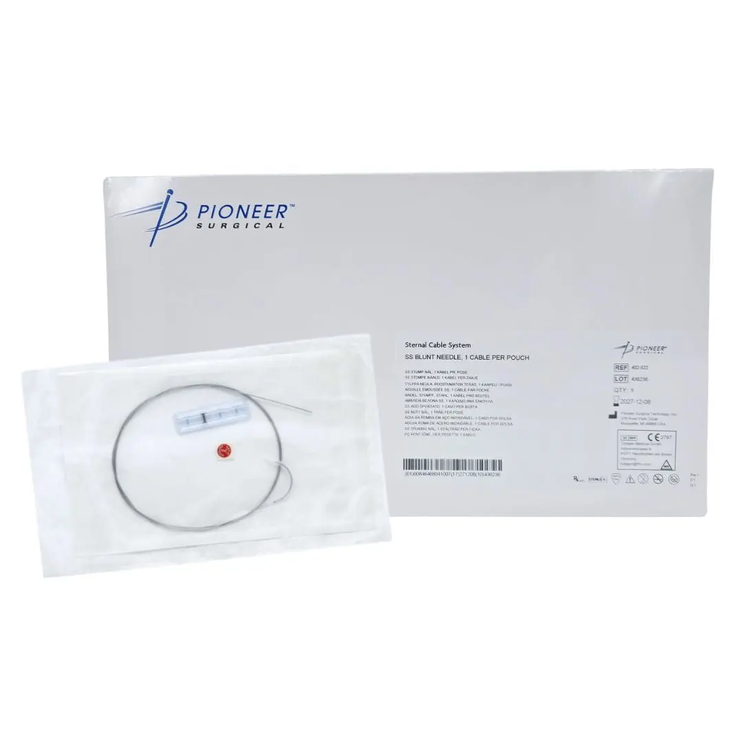 Pioneer Surgical 402-522 Sternal Cable System SS Blunt Needle 1 Cable per Pouch BX/5