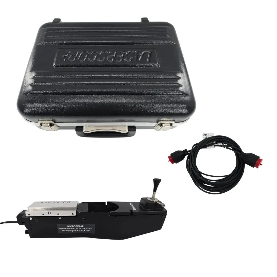 PMC Laserscope Microbeam I Micromanipulator Handpiece w/ Case & Cables