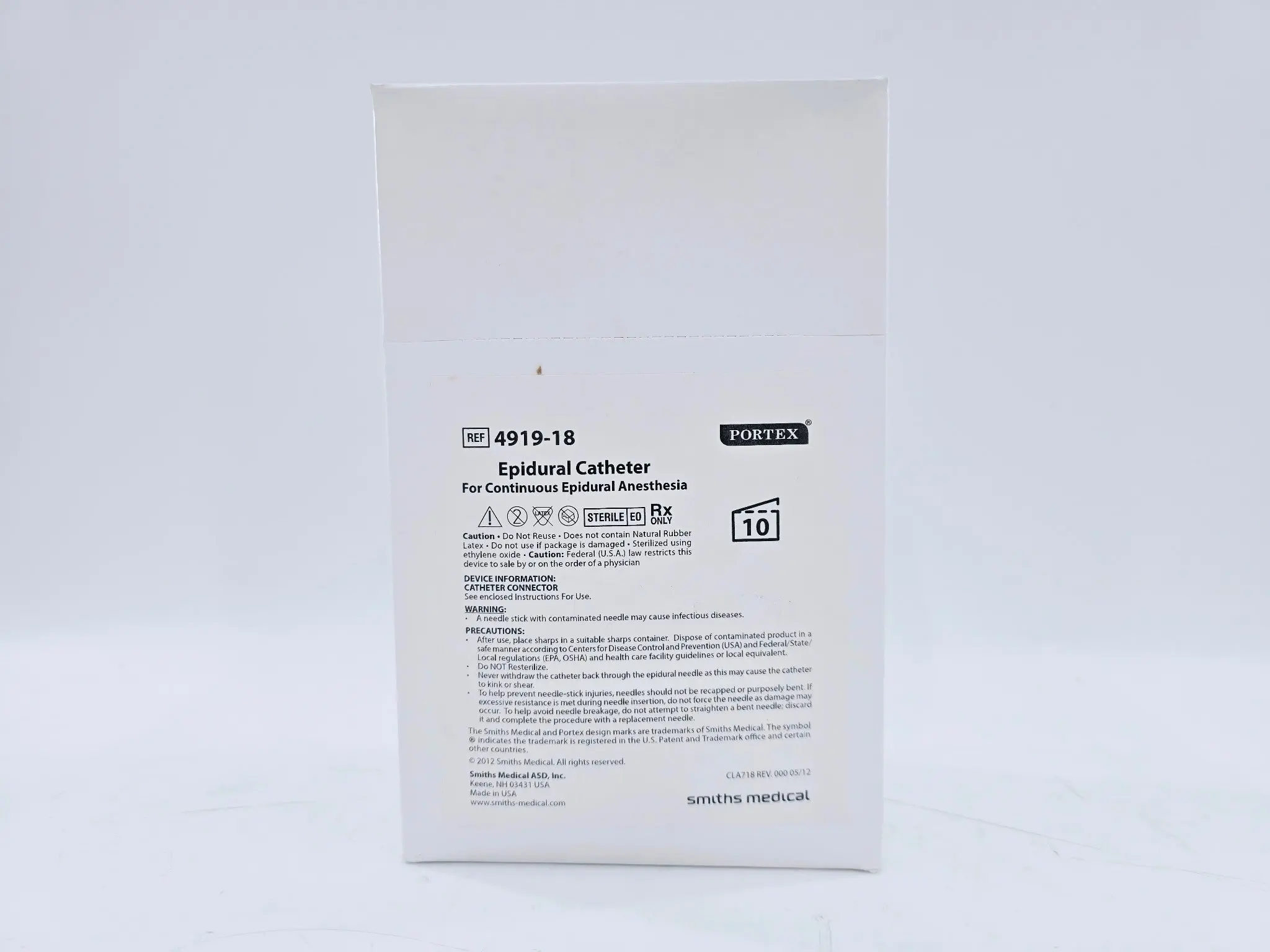 Portex 4919-18 Epidural Catheter Box of 10 - Image 2