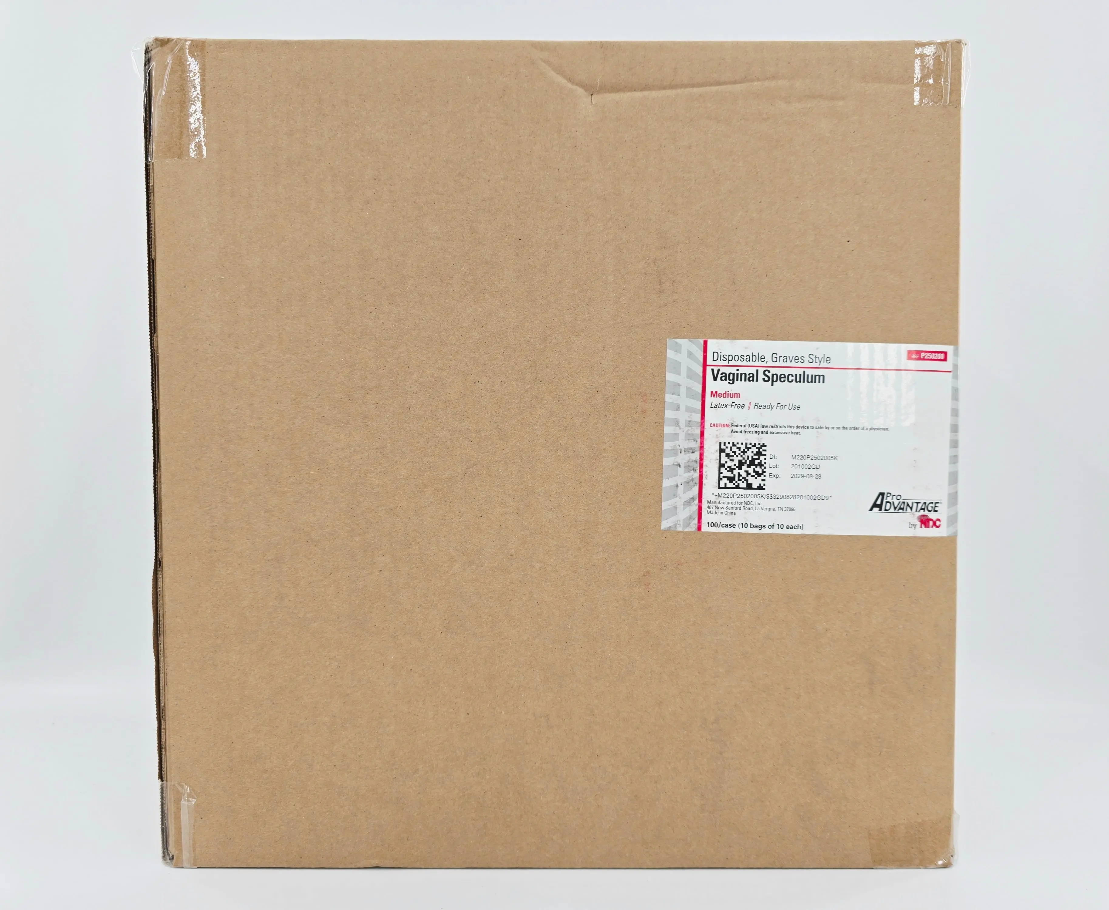 Pro Advantage P250200 Medium Disposable Vaginal Speculum 100/CS Latex-Free - Image 3