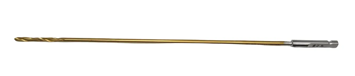 Synthes 310.23 2.5mm QC Drill Bit Gold 7"