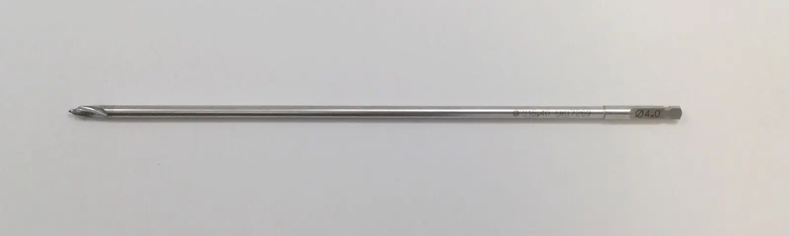 Synthes 315.40 4.0mm Three-Fluted Drill Bit QC 195mm Lot of 2 - Image 2