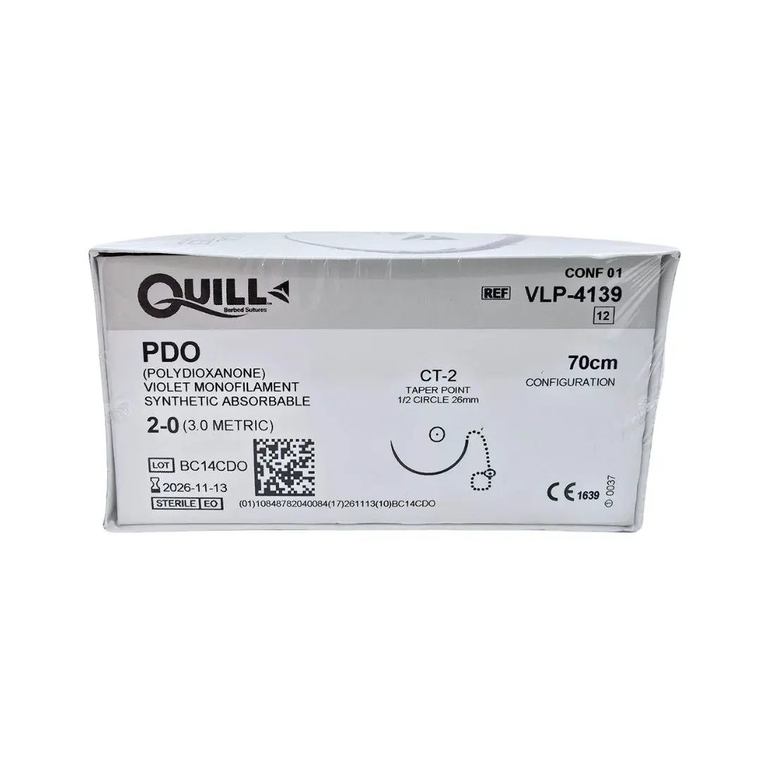 Quill VLP-4139 PDO 2-0 VIOLET 70cm CT-2 Box of 12
