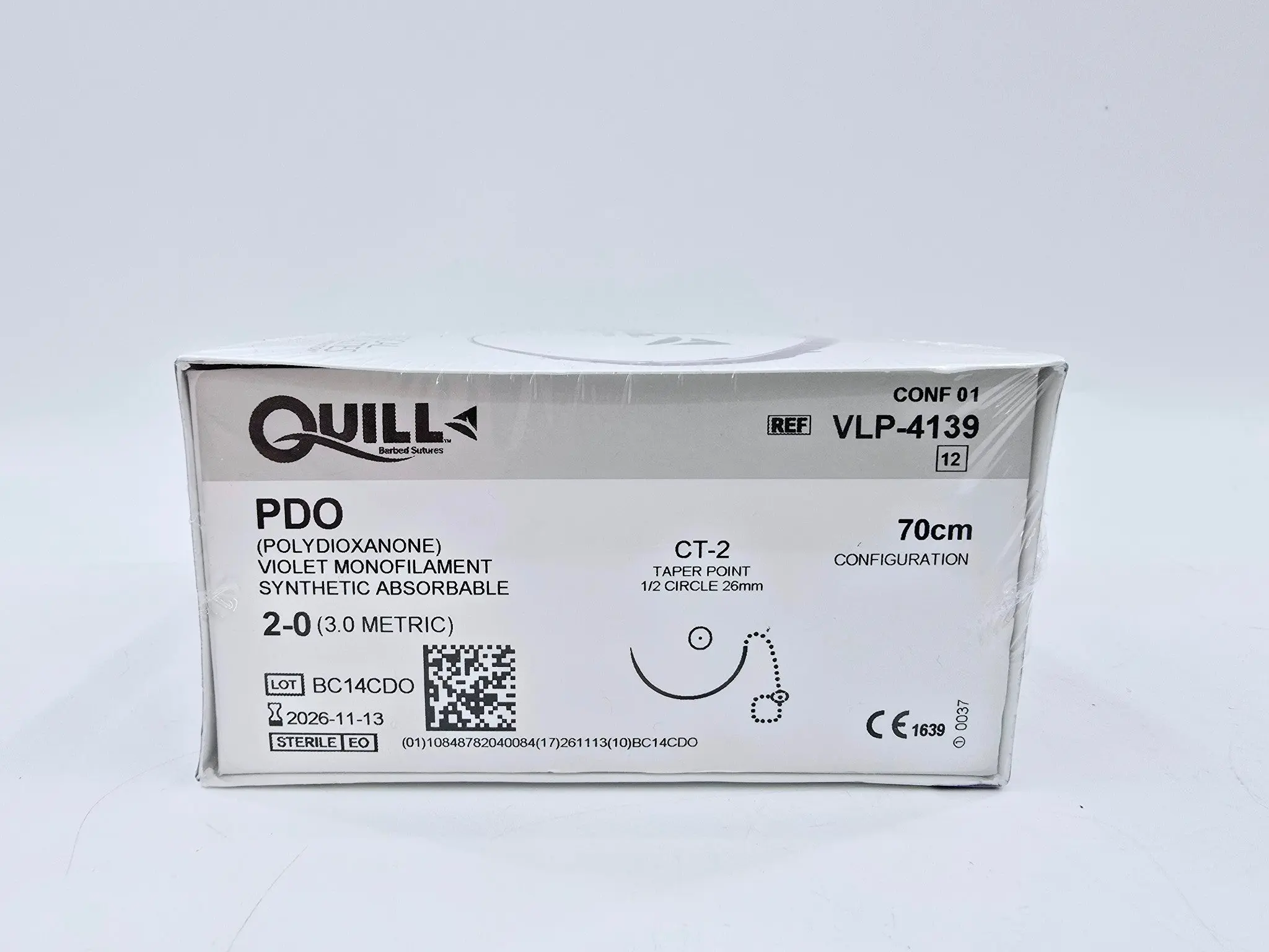 Quill VLP-4139 PDO 2-0 VIOLET 70cm CT-2 Box of 12 - Image 2