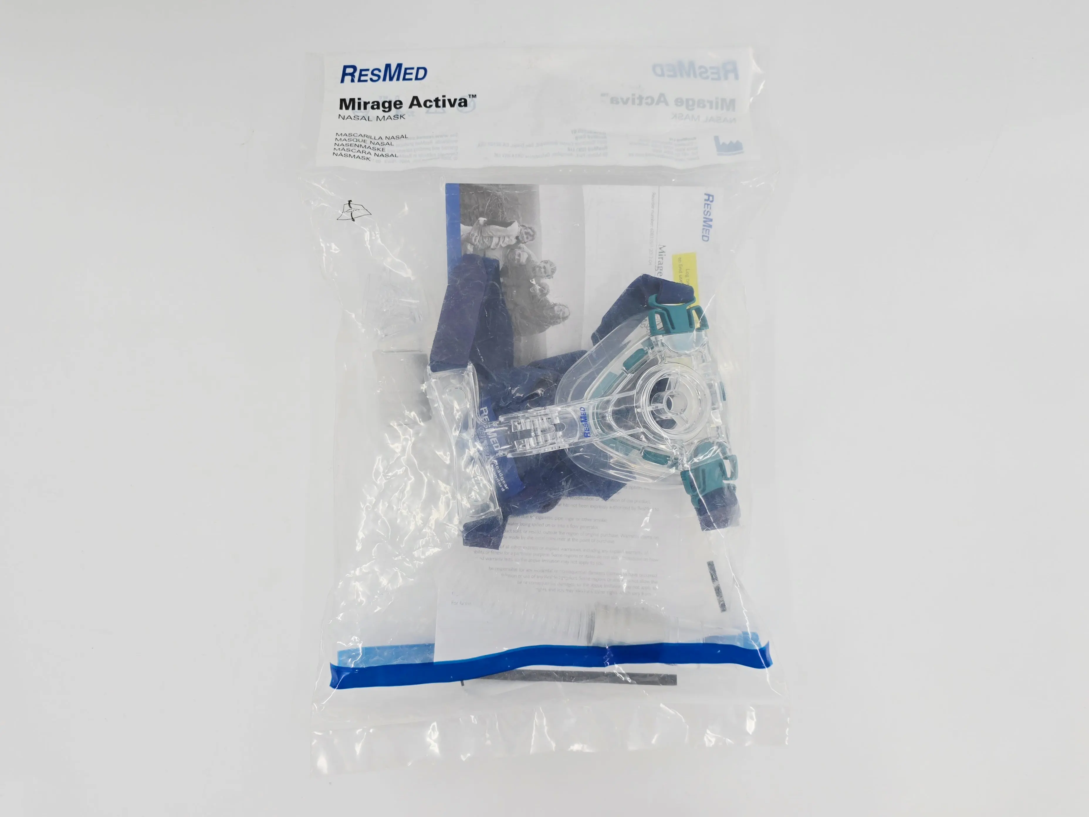 ResMed 60102 Mirage Activa Nasal Mask w/ Headgear Shallow - Image 3