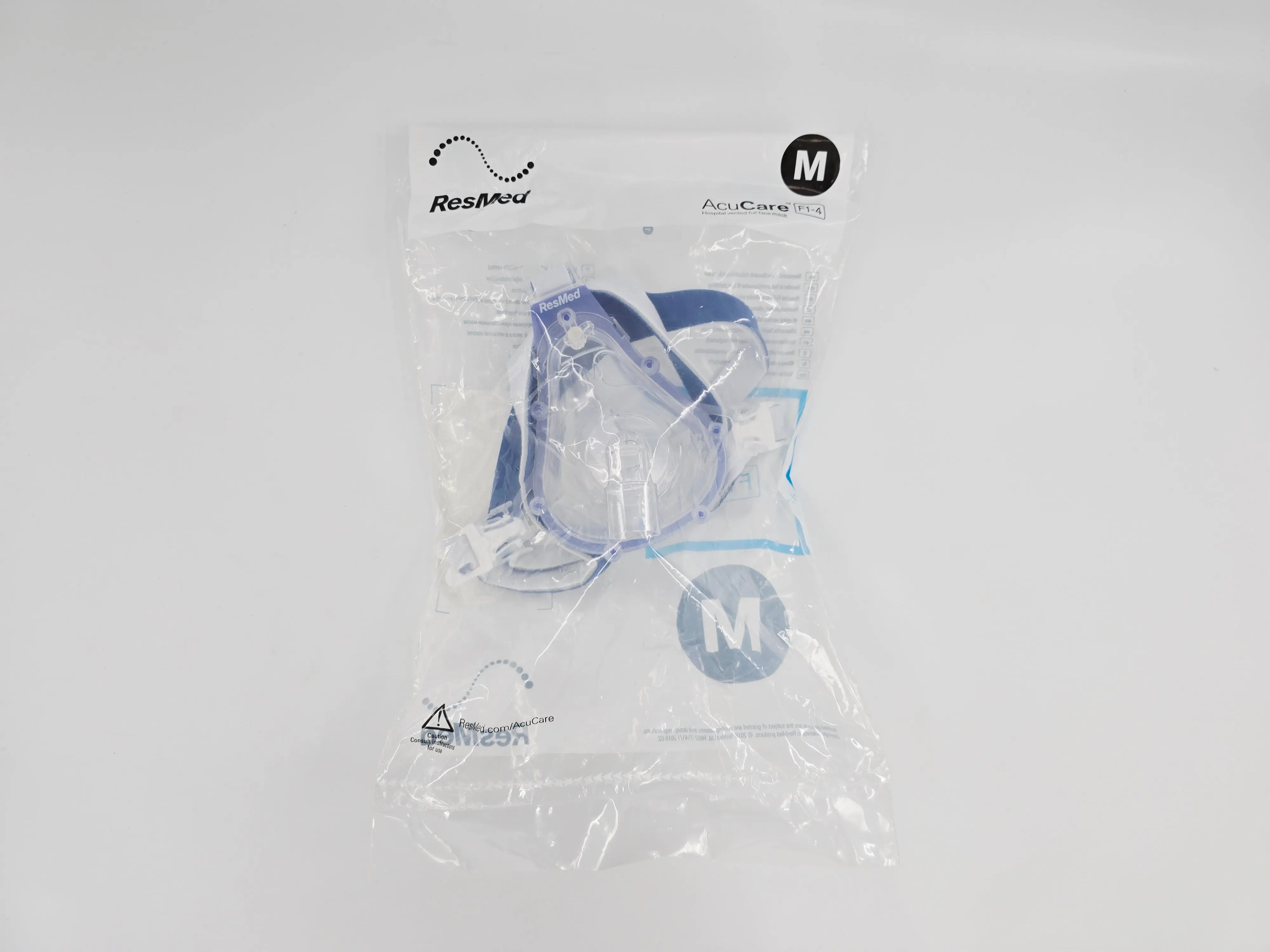 ResMed 60716 AcuCare F1-4 Hospital Vented Full Face Mask FFM Medium - Image 2