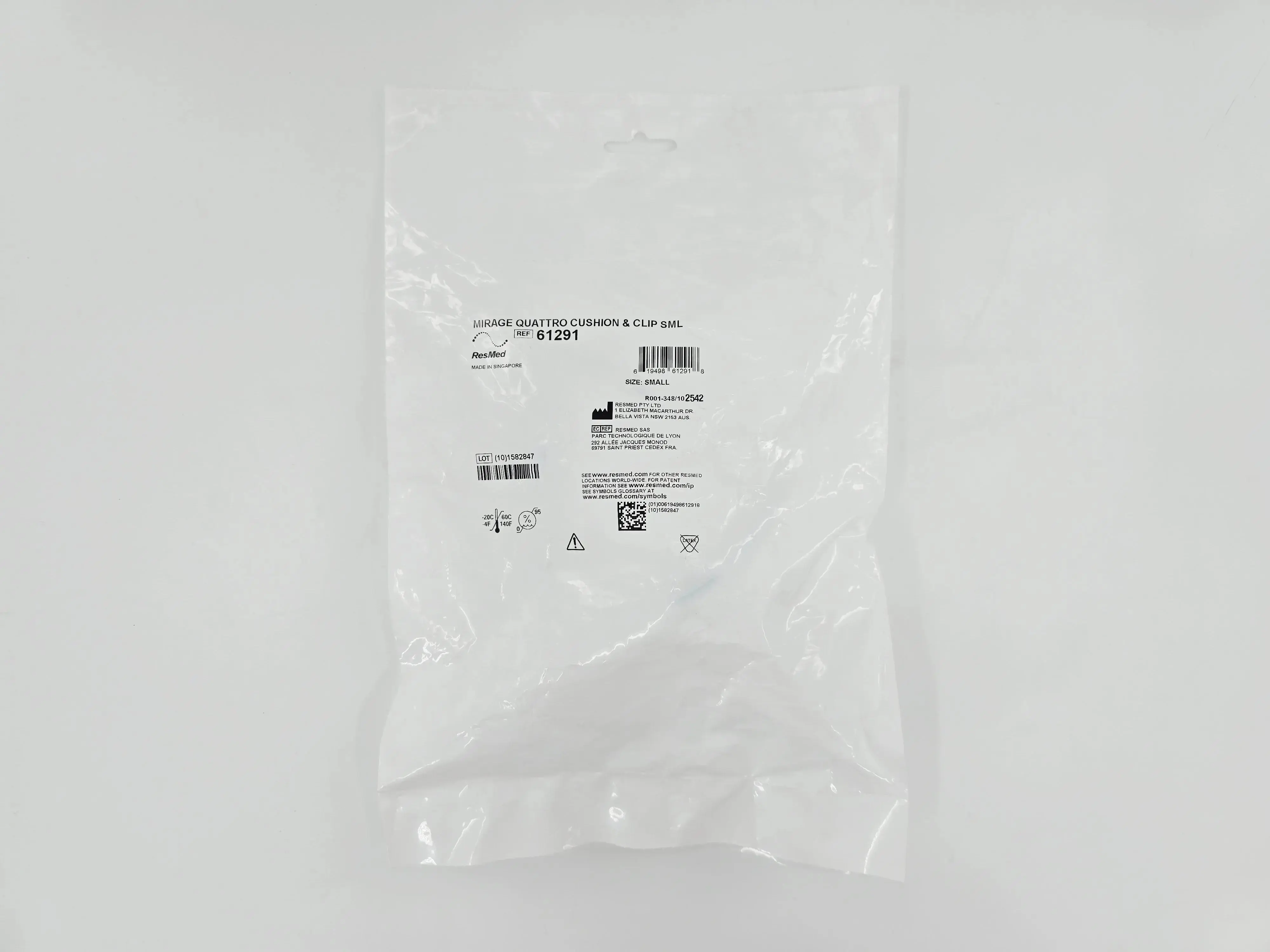 ResMed 61291 Mirage Quattro Replacement Nasal Cushion & Clip Small - Image 2