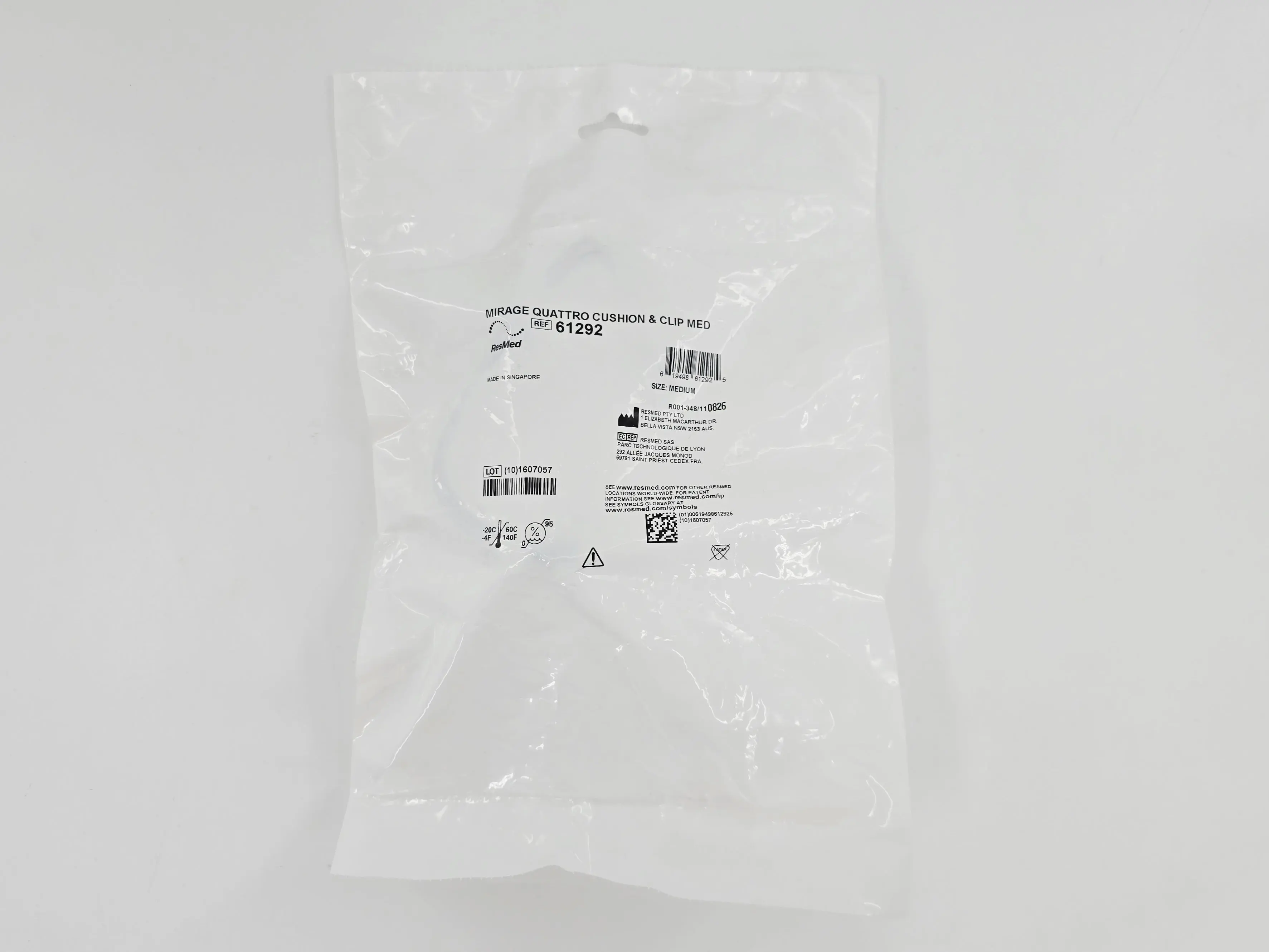 ResMed 61292 Mirage Quattro Replacement Nasal Cushion & Clip Medium - Image 2