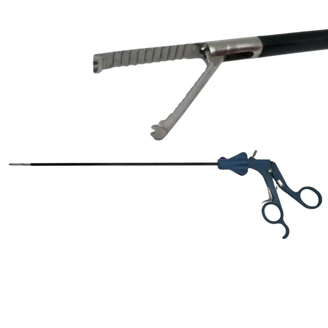 Retraction Laparoscopic Forceps Double Action Insulated Shaft 19"