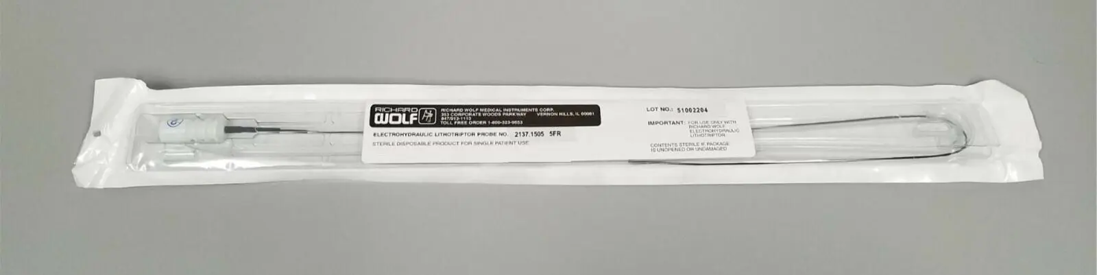 Richard Wolf 2137.1505 Urology 5FR Electrohydraulic Lithotriptor Probe - Image 2