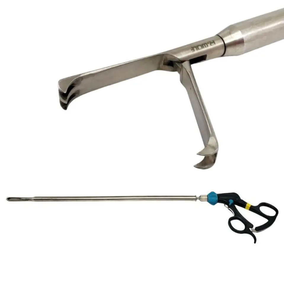 Richard Wolf 8395.204 Grasping Forceps Single Action 2/3 Claws & Ratchet Handle 19-5/8"