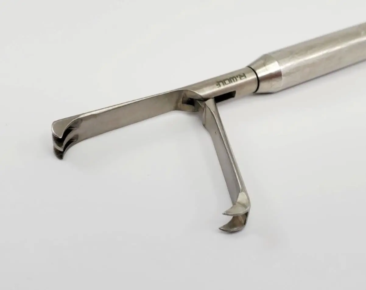 Richard Wolf 8395.204 Grasping Forceps Single Action 2/3 Claws & Ratchet Handle 19-5/8" - Image 3