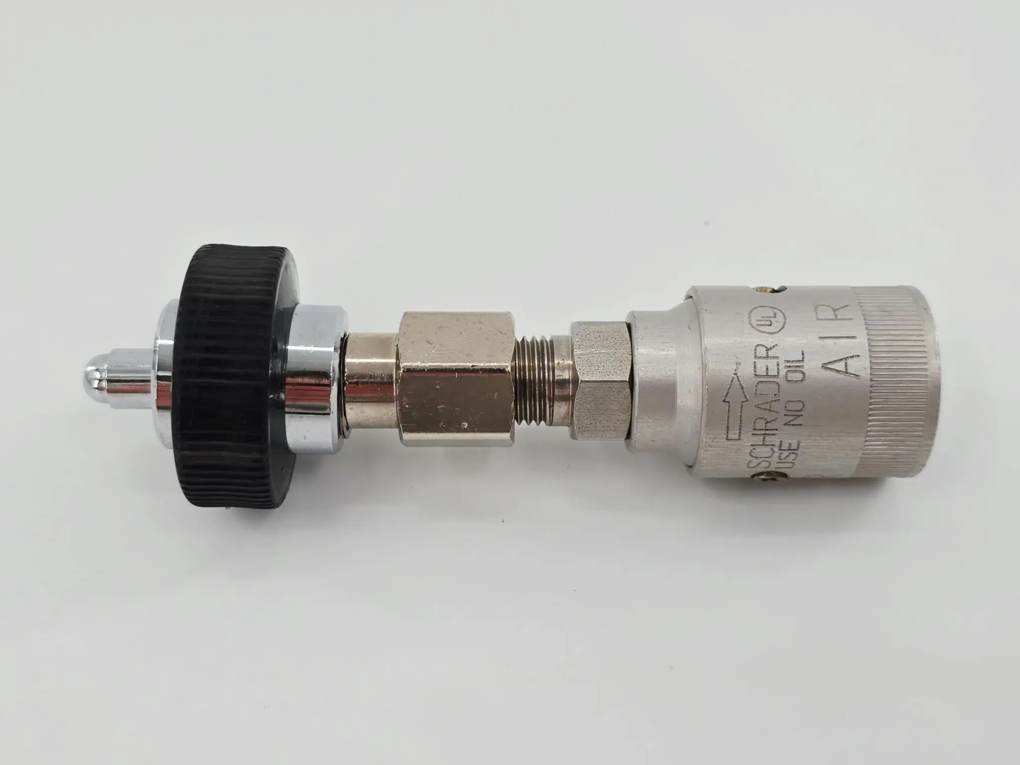 Schrader Air/ Nitrogen Gas Coupler Female Hand Tight 5" - Image 2