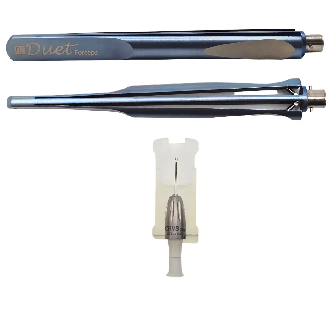Seibel Capsulorhexis Forceps CRVS DFH-0030 with Rhexis Ruler and Viewport 23g