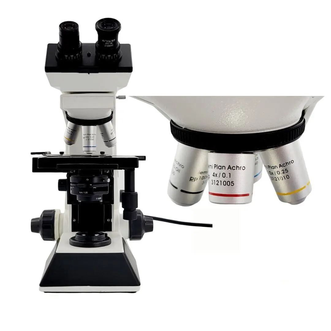 Seiler Microlux III Microscope w/ 10x W.F Eye Pieces & 4 Objective Lenses