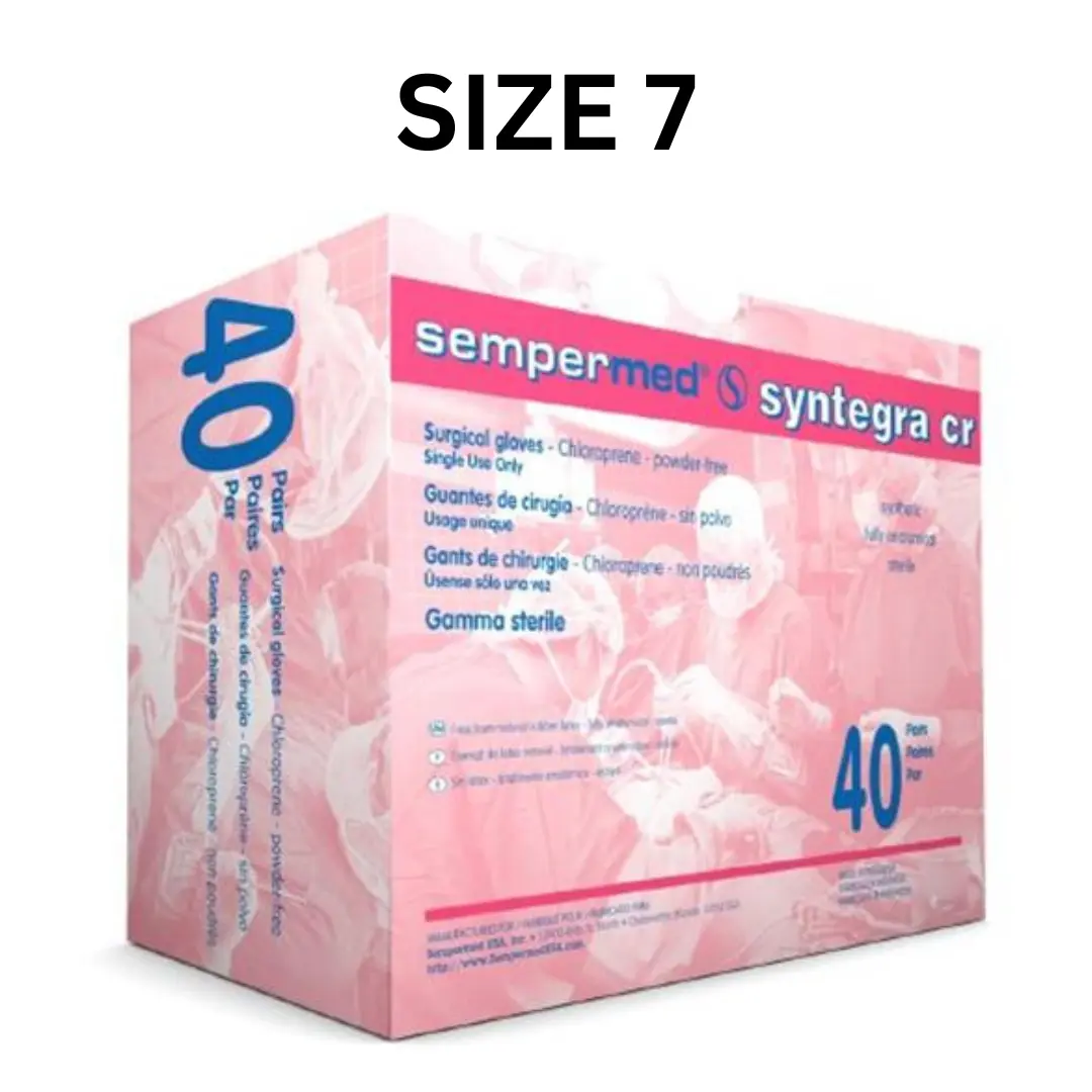 Sempermed Chloroprene Surgical Gloves Latex Free Size's 6.5, 7, 7.5, 8 Box of 40 - Image 4