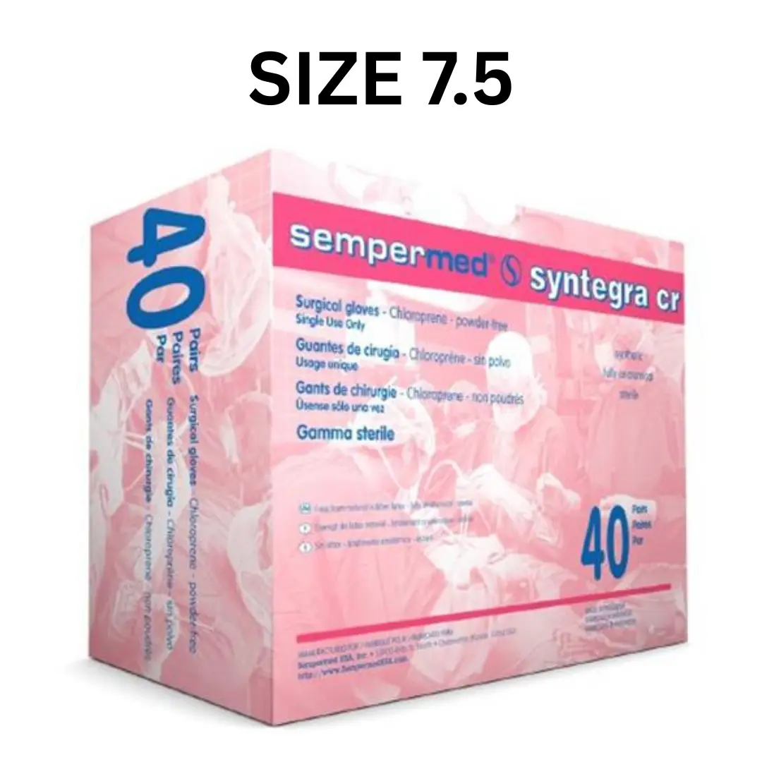 Sempermed Chloroprene Surgical Gloves Latex Free Size's 6.5, 7, 7.5, 8 Box of 40 - Image 5