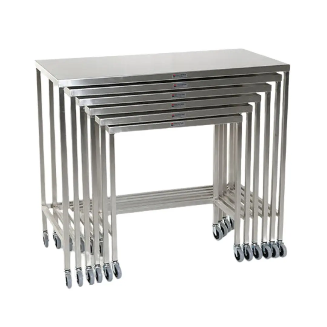 AcralMed TBL560 Set of 6 Stainless Steel Nesting Tables